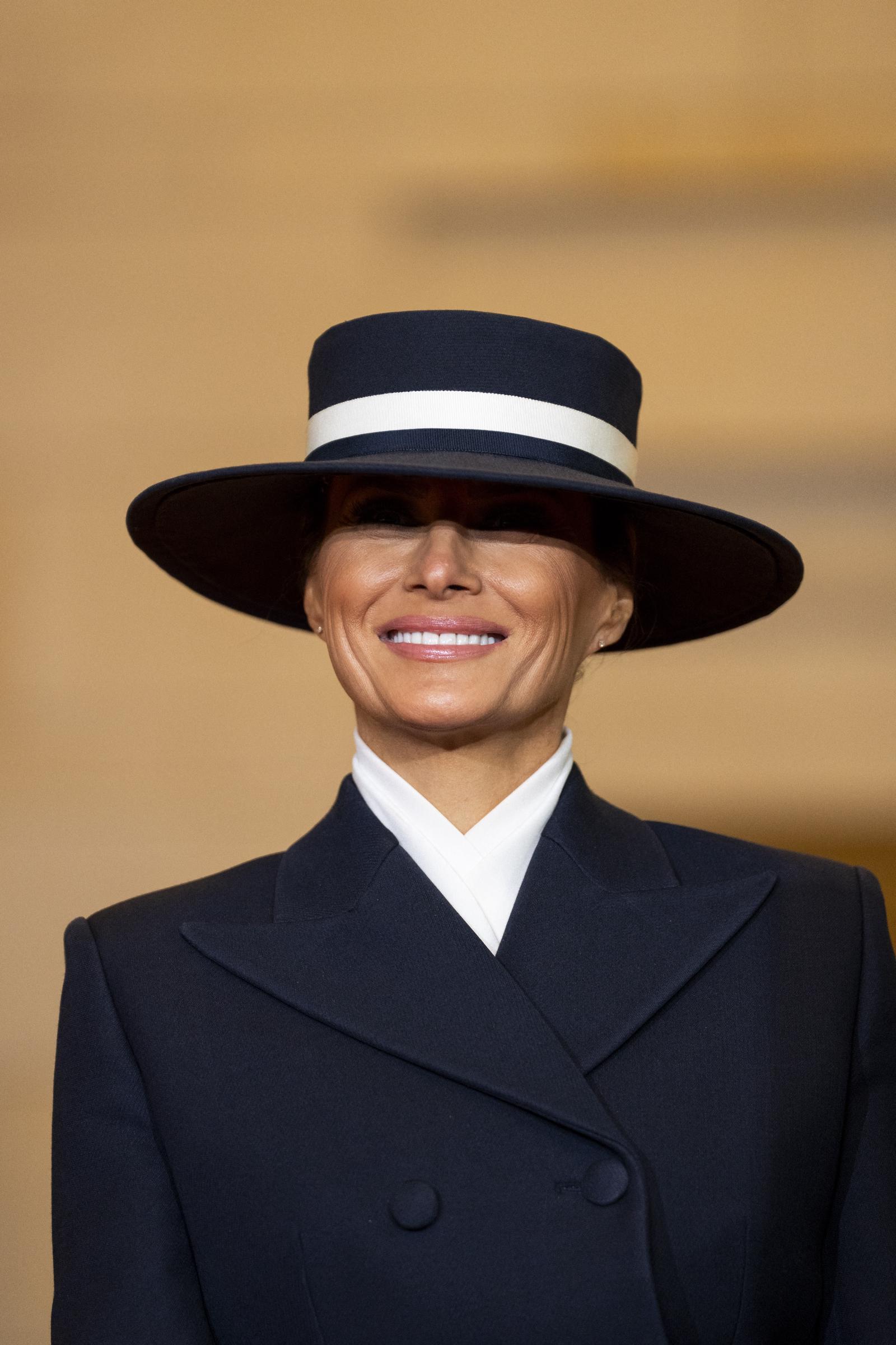 Melania Trump at the Emancipation Hall during the presidential inauguration ceremonies at the US Capitol in Washington, DC, on January 20, 2025 | Source: Getty Images