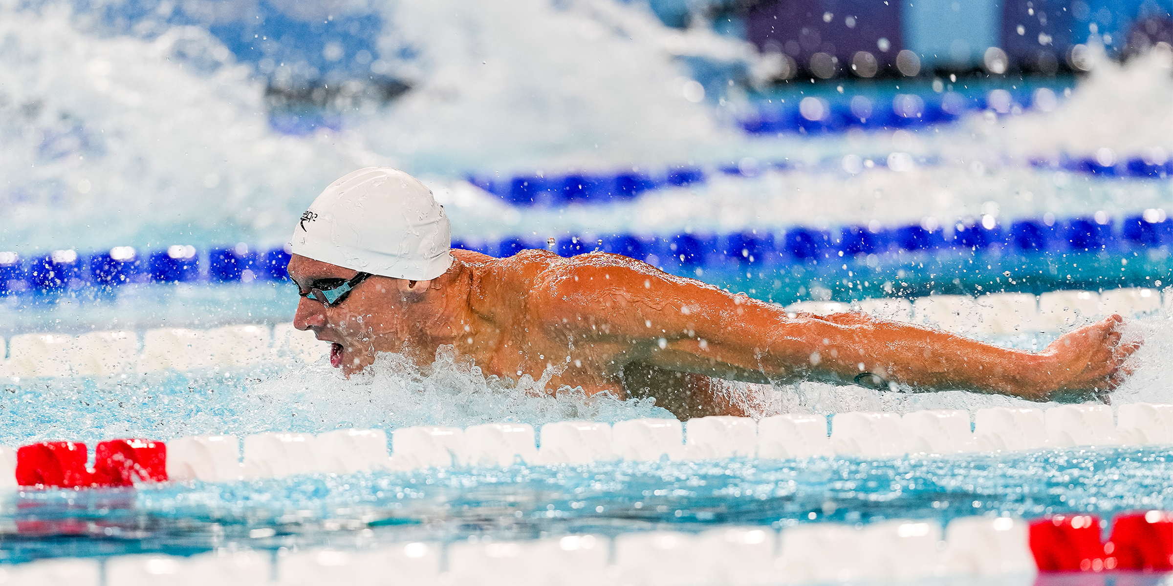 An Olympic swimmer in action | Source: Getty Images