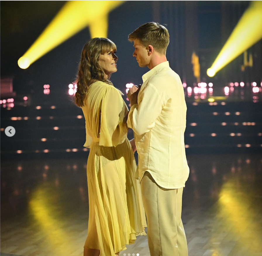 Robert Irwin and his mother Terri stand on the show's stage as seen in a post dated October 15, 2025 | Source: Instagram/dancingwiththestars