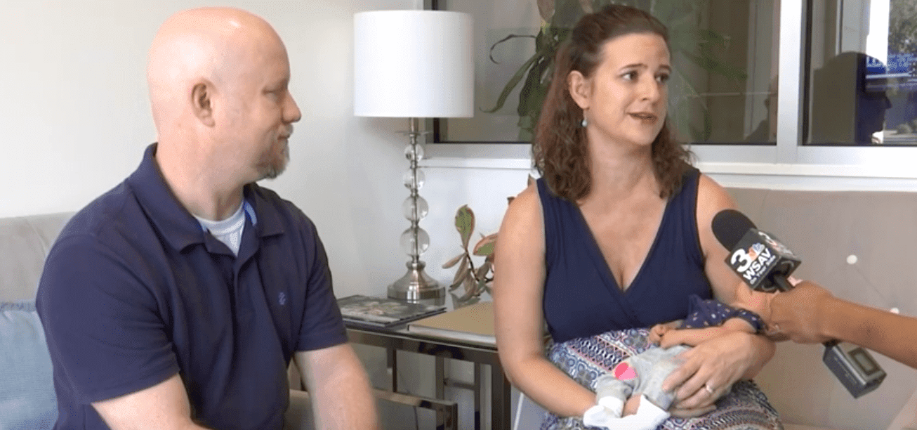 Henry and Kristina Bower talk to WSAV3 about their daughter's special birthday. | Source: YouTube/WSAV3
