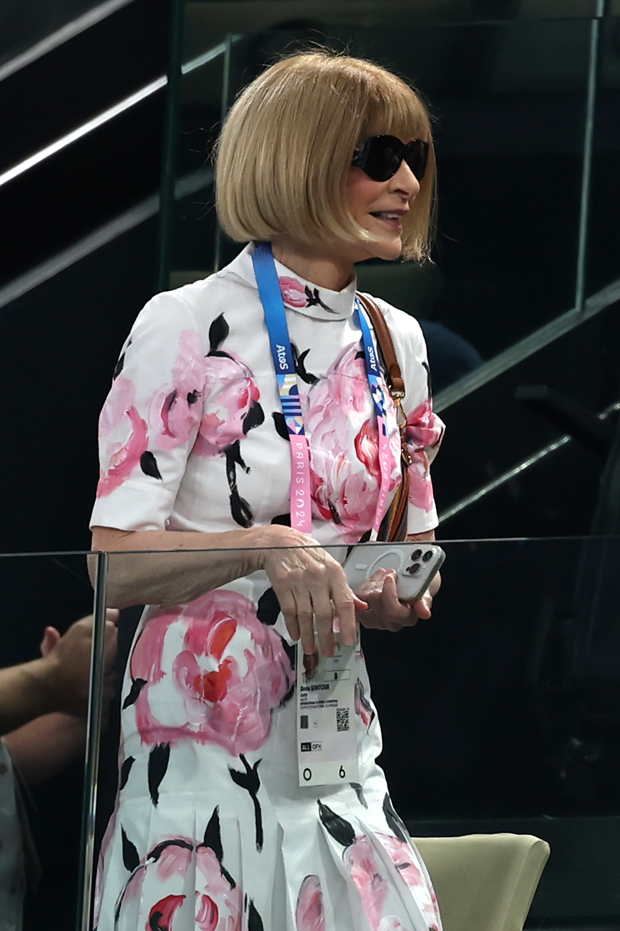 Anna Wintour attends the Artistic Gymnastics Women's Qualification on day two of the Olympic Games on July 28, 2024 | Source: Getty Images