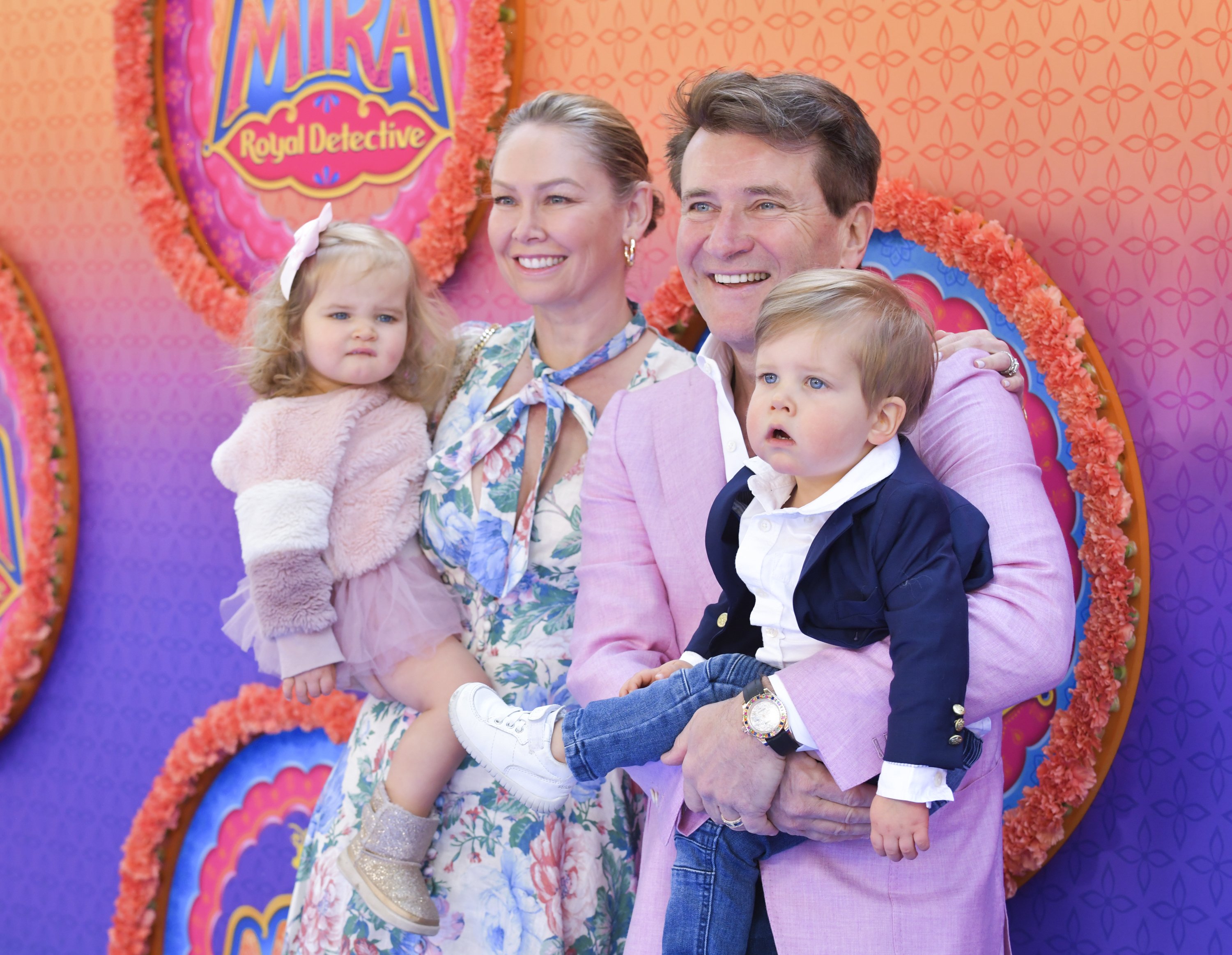 Haven Mae Herjavec, Kym Herjavec, Robert Herjavec, and Hudson Robert Herjavec attend the Premiere of Disney Junior's "Mira, Royal Detective" at Walt Disney Studios Main Theater on March 07, 2020 in Burbank, California | Source: Getty Images