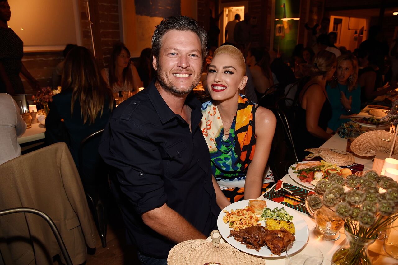 Blake Shelton and Gwen Stefani attend Apollo in the Hamptons. | Source: Getty Images