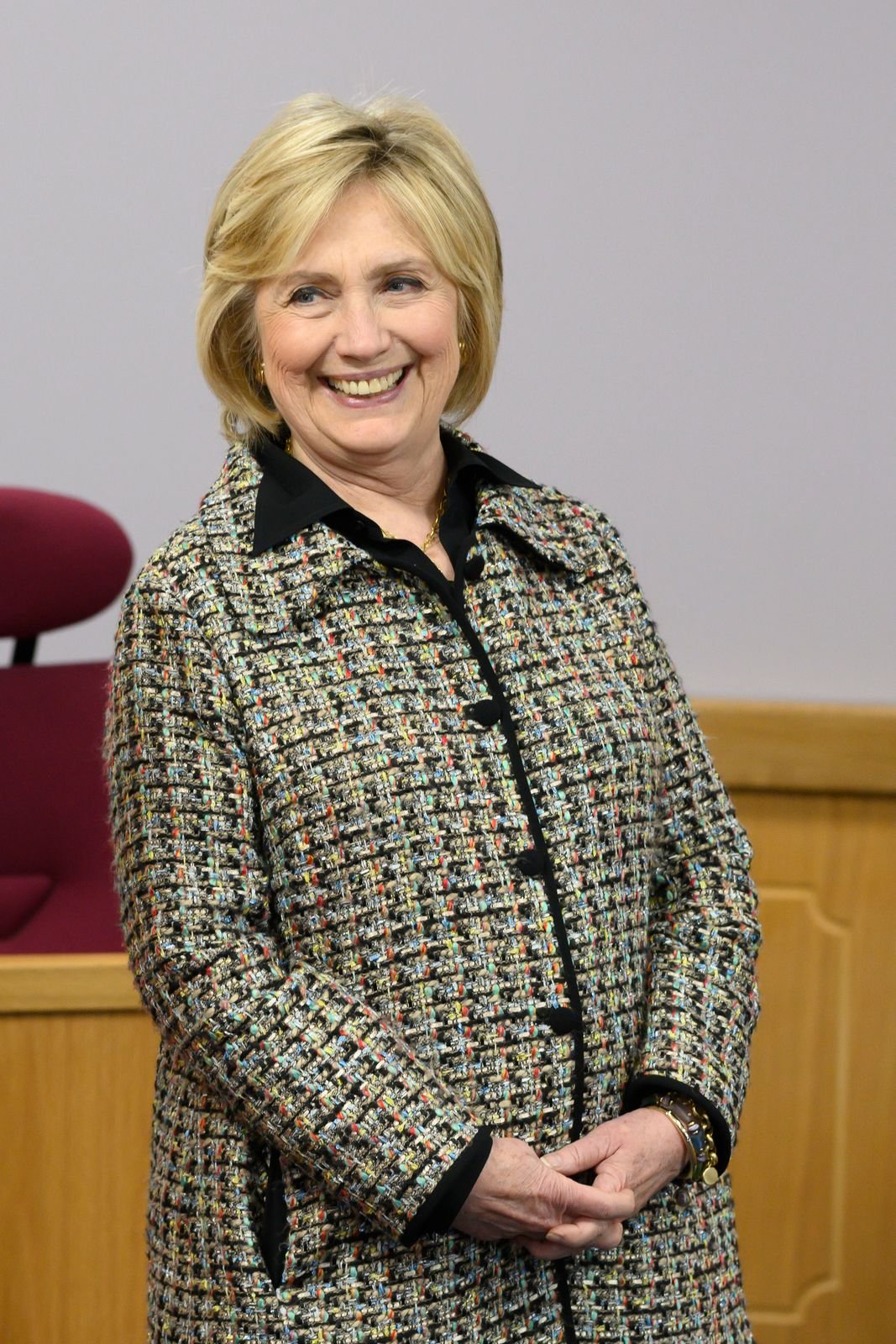 Hillary Clinton visits Swansea University on November 14, 2019, in Swansea, Wales | Photo: Matthew Horwood/Getty Images