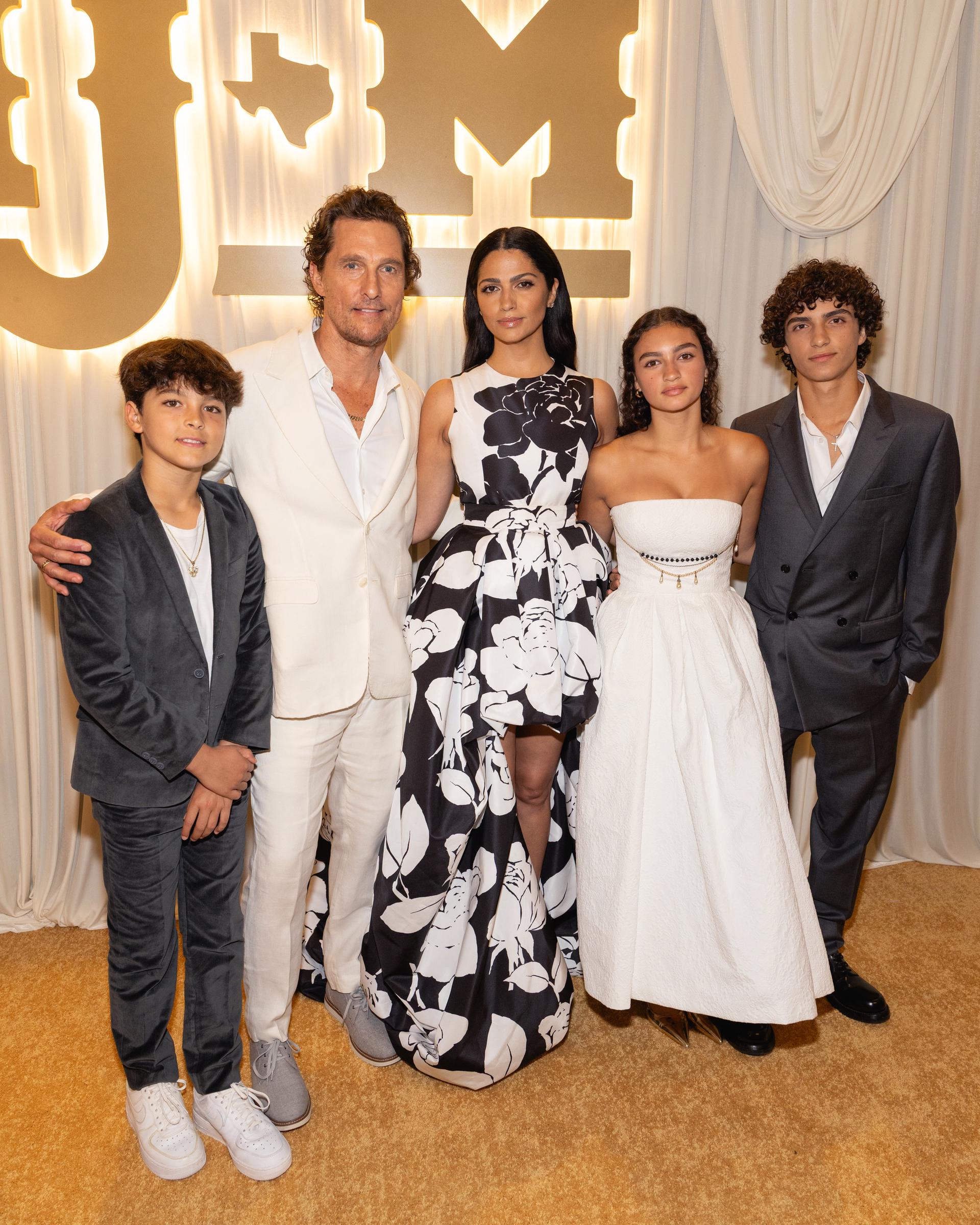Matthew McConaughey and his family at the 13th Annual Mack, Jack & McConaughey Gala at ACL Live on April 24, 2025, in Austin, Texas. | Source: Getty Images