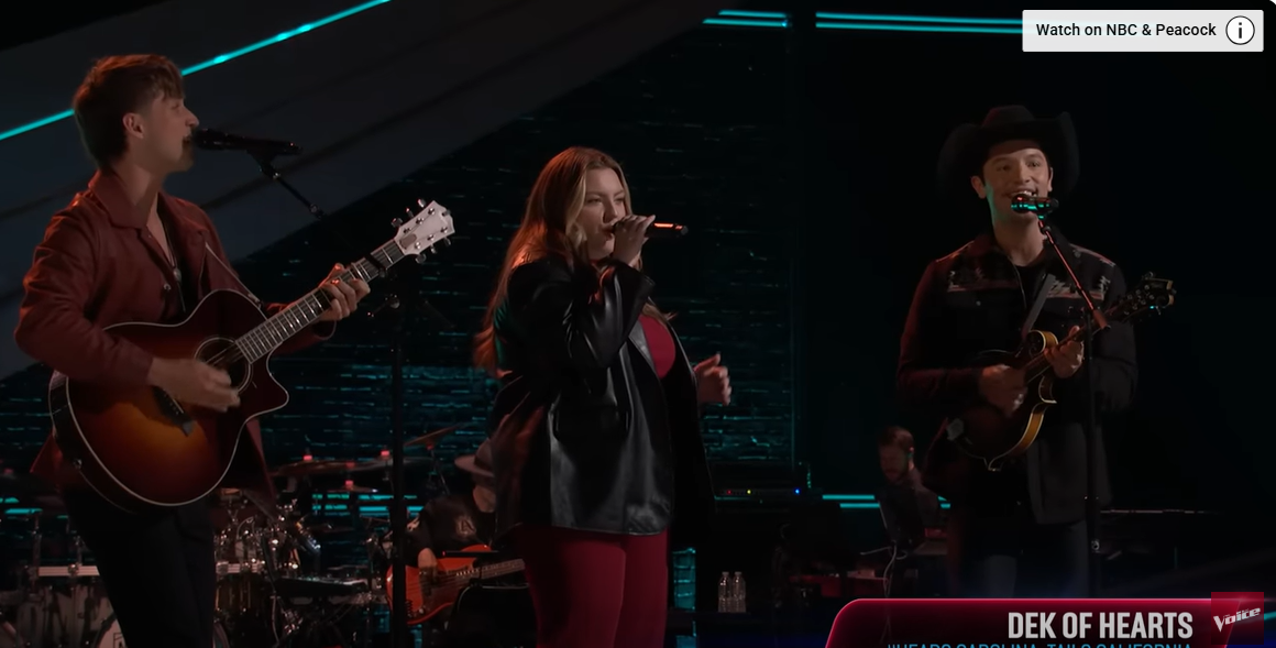 The DEK of Hearts debut on The Voice Season 28 premiere, from a post dated September 23, 2025 | Source: YouTube/The Voice