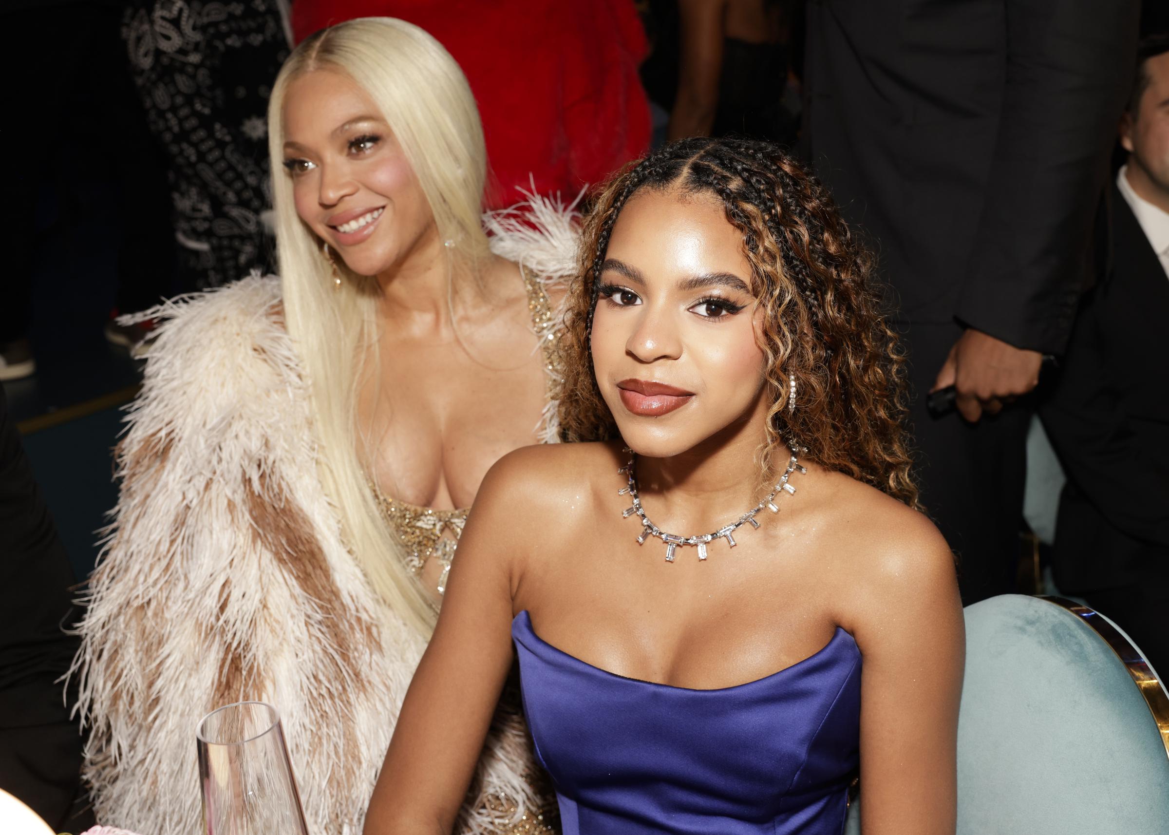 Beyonce and Blue Ivy Carter at The 67th Annual Grammy Awards, in Los Angeles, California | Source: Getty Images