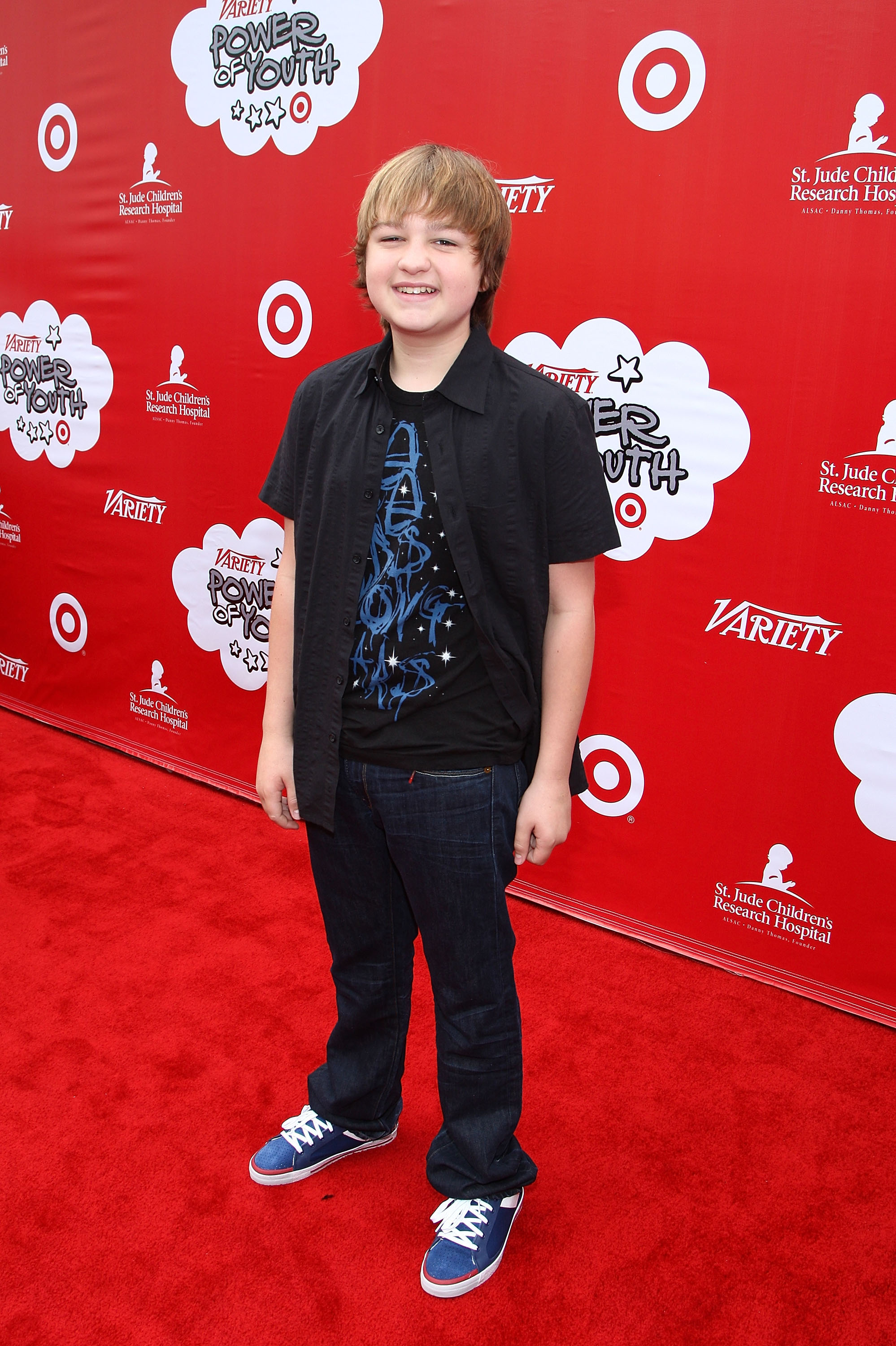 Angus T. Jones arrives at the Target Presents Variety's Power of Youth event in Los Angeles in 2008 | Source: Getty Images