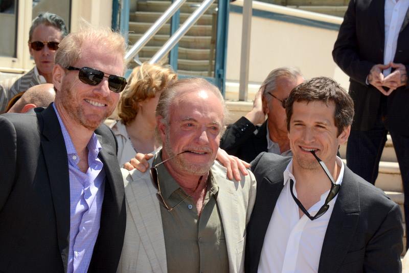 Noah Emerich, James Caan and Guillaume Canet at the Cannes Film Festival, promoting the film "Blood Ties," 2013. | Source: Wikimedia Commons