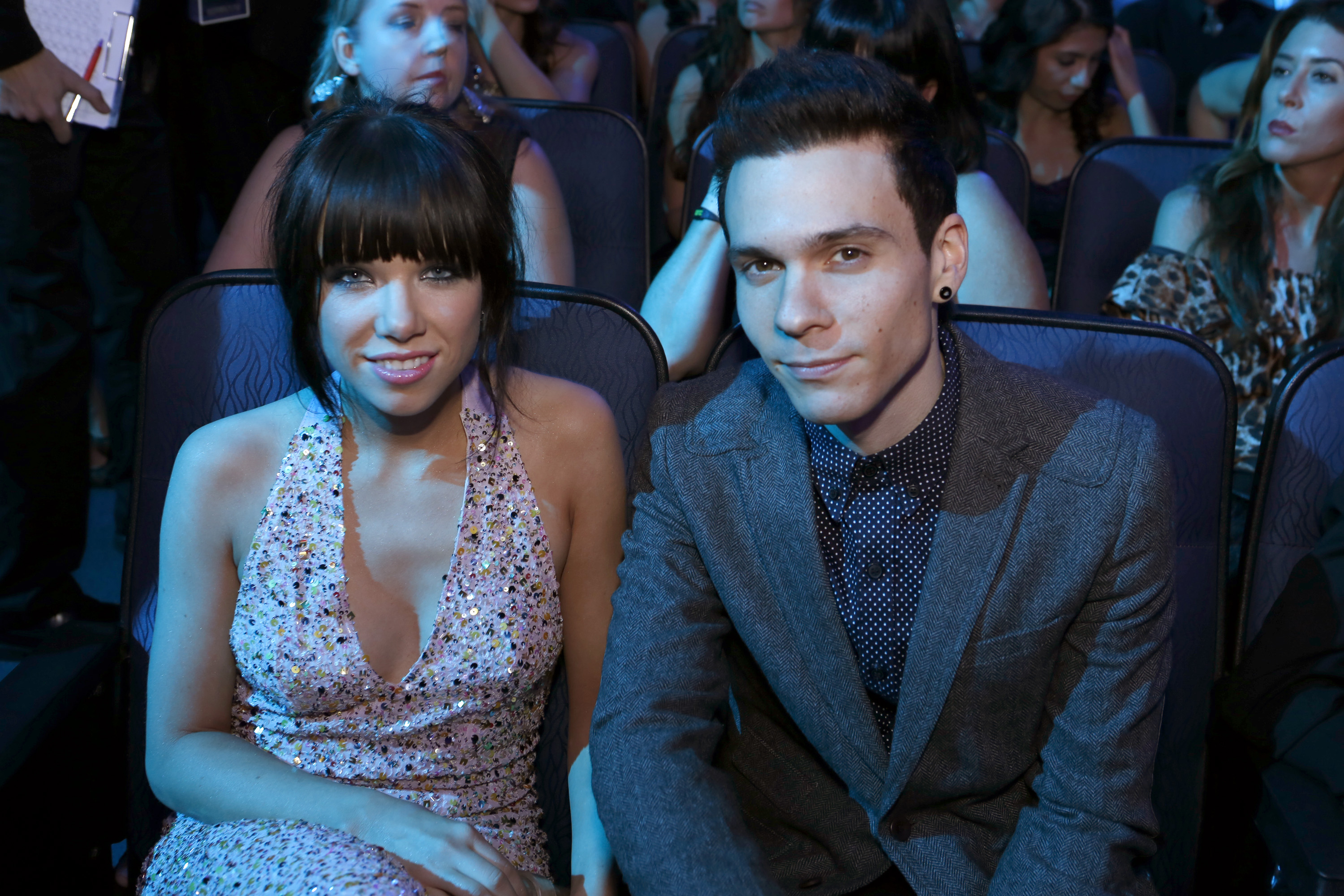 Singer Carly Rae Jepsen and musician Matthew Koma at the 40th American Music Awards held at Nokia Theatre L.A. Live on November 18, 2012 in Los Angeles, California. | Source: Getty Images