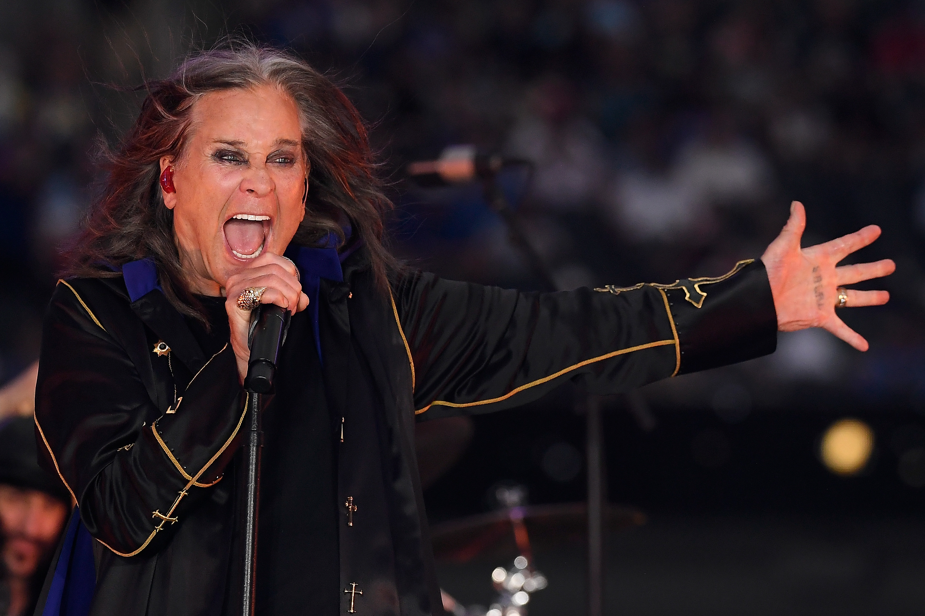 Ozzy Osbourne performing during the NFL half-time show on September 8, 2022, in Inglewood, California. | Source: Getty Images