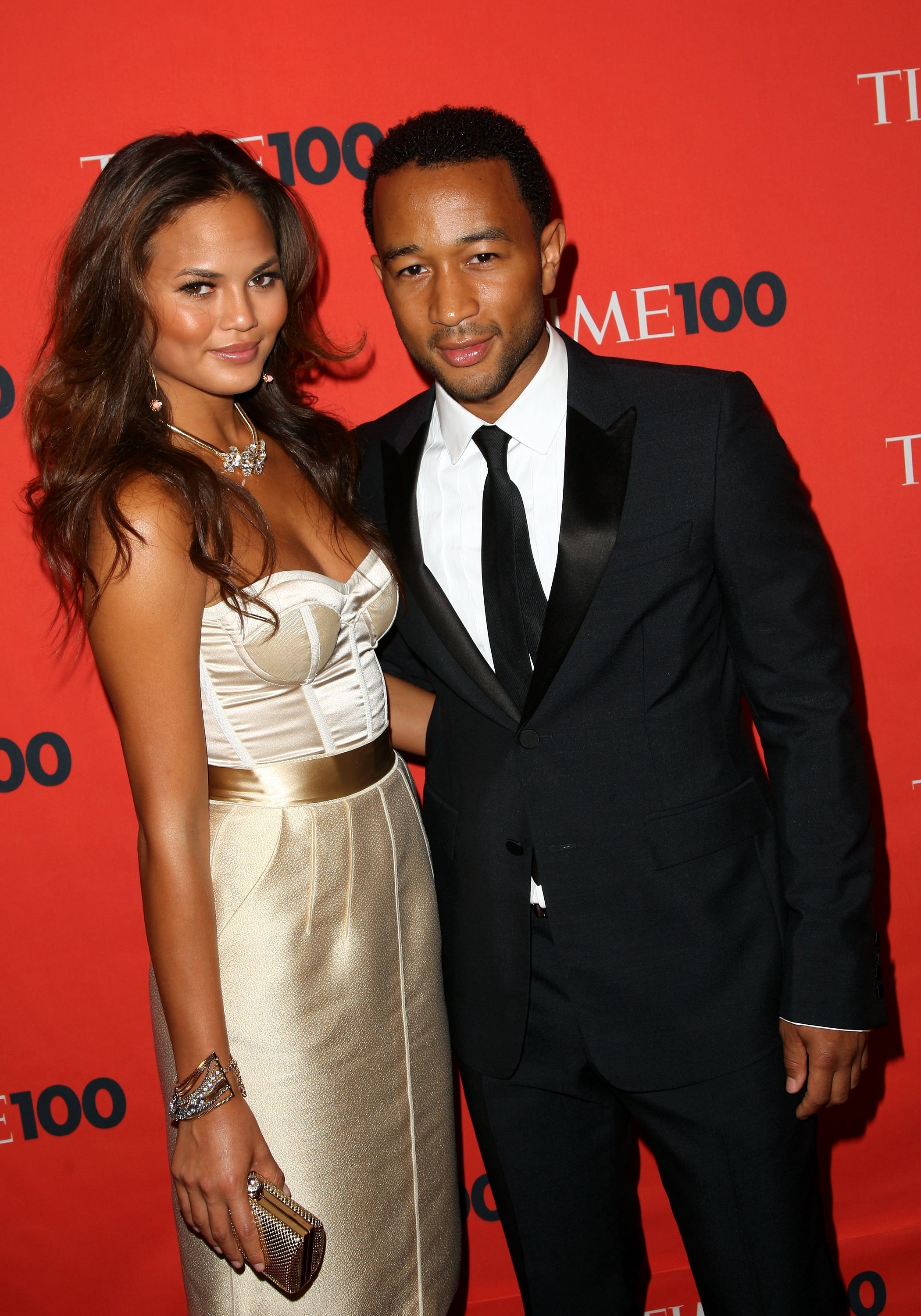 Chrissy Teigen and John Legend at Time's 100 Most Influential People in the World Gala in New York, on May 5, 2009. | Photo: Getty Images. 