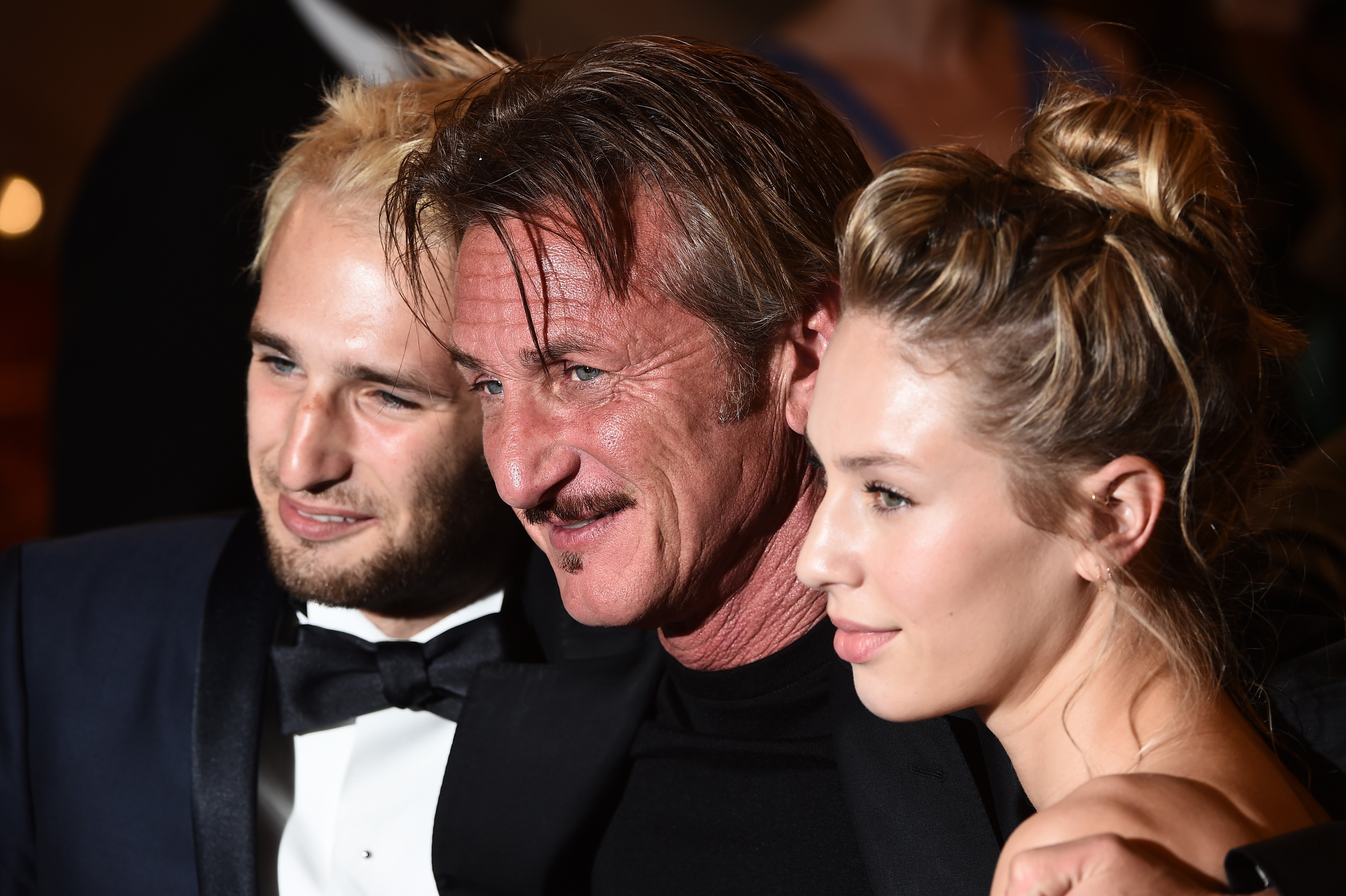 Sean Penn, his son Hopper Penn and daughter Dylan Penn leave "The Last Face" Premiere during the 69th annual Cannes Film Festival at the Palais des Festivals on May 20, 2016, in Cannes, France. | Source: Getty Images
