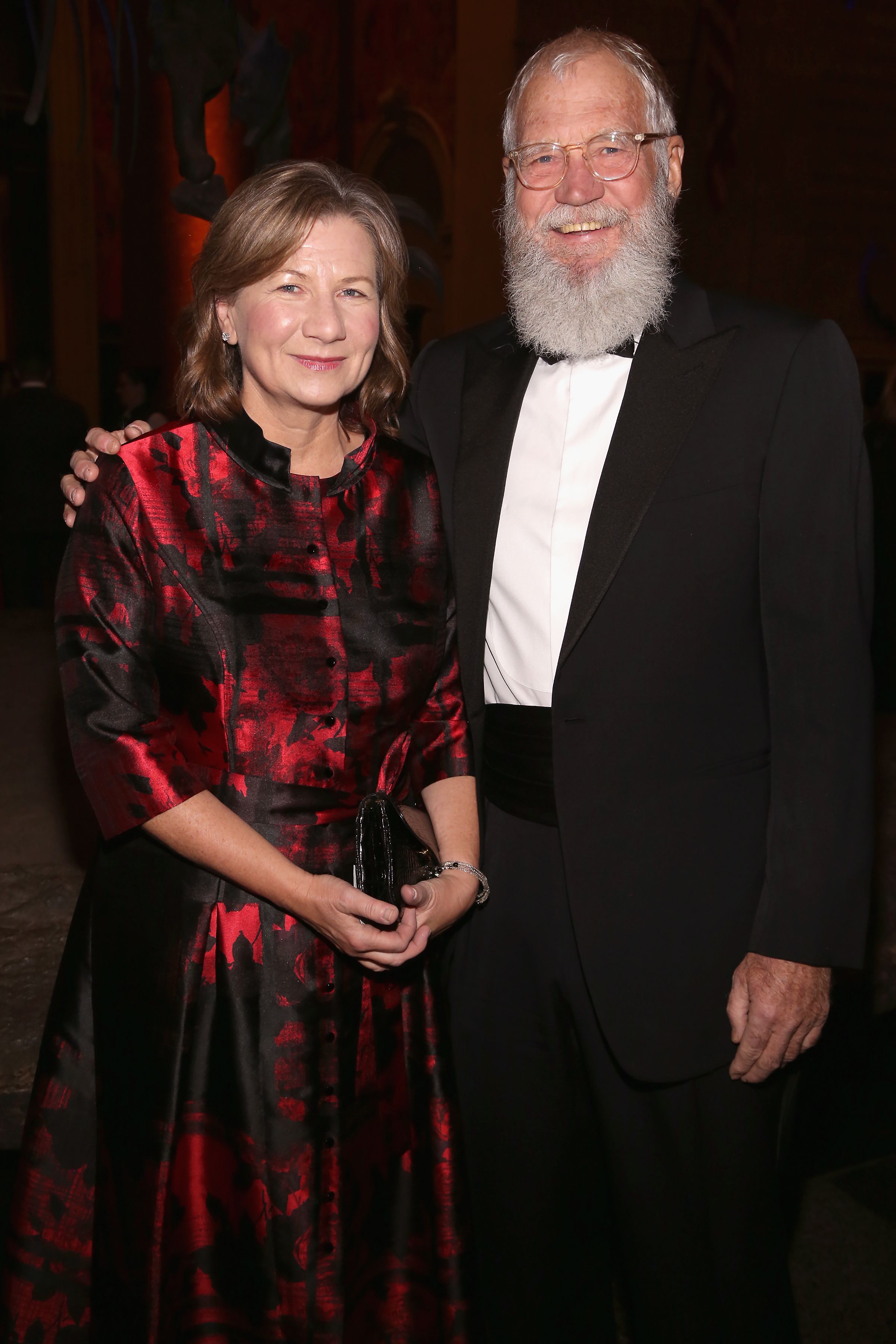 Regina Lasko and David Letterman at the Museum Gala at the American Museum of Natural History on November 30, 2017, in New York City | Photo: Sylvain Gaboury/Patrick McMullan/Getty Images