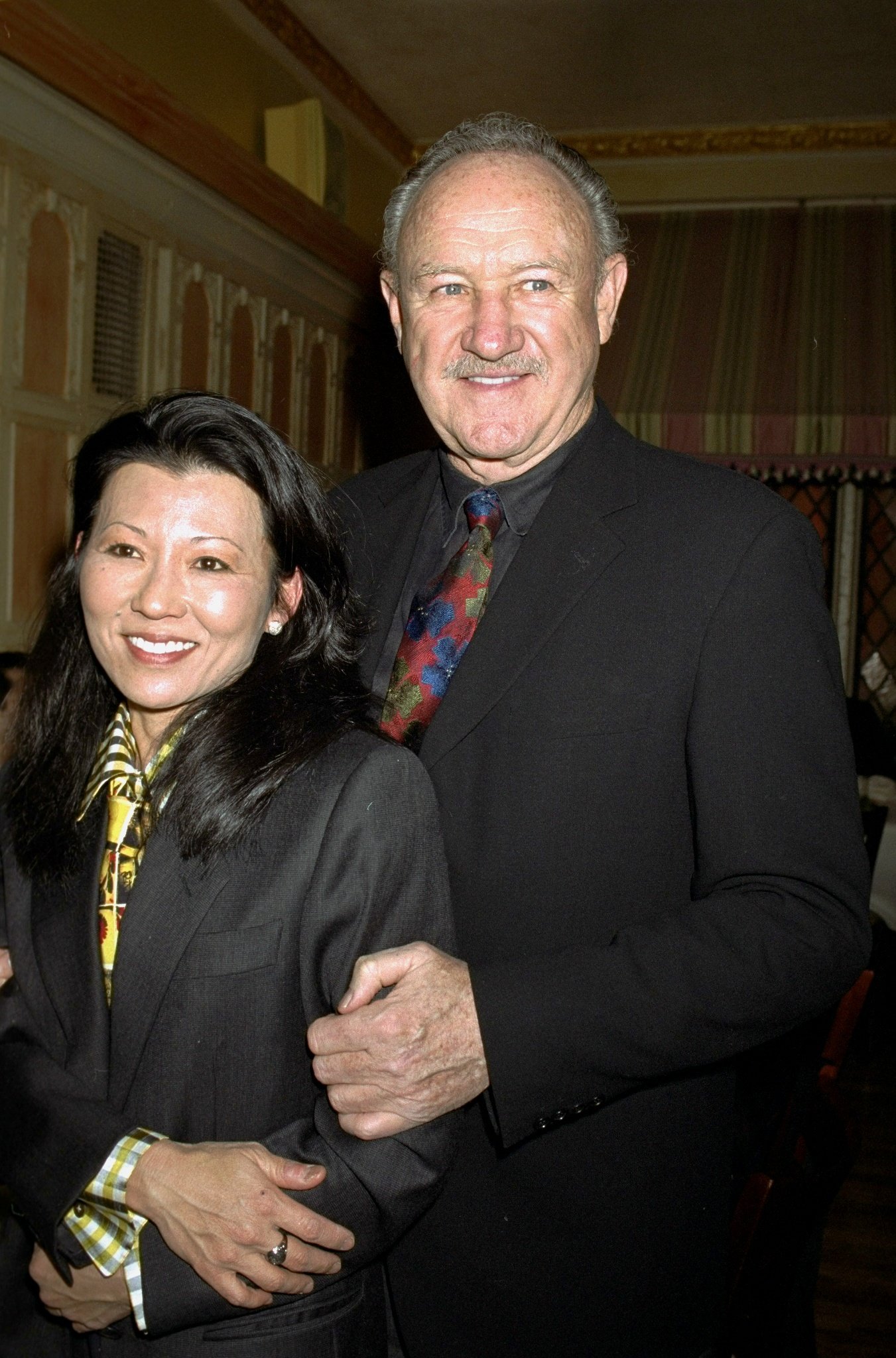 Gene Hackman with wife Betsy Arakawa at the United Celebral Palsy of New York City's 15th annual Champagne Stakes at Etoile restaurant on E. 56th St | Source: Getty Images 