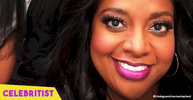 Sherri Shepherd flaunts her slimmer legs, while covered in blanket in the studio