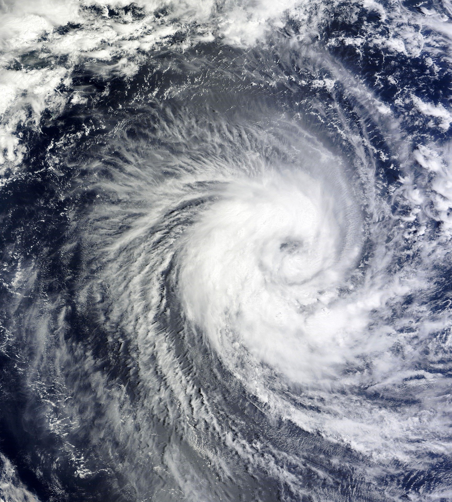 Pictured - A photograph of a typhoon | Source: Pixabay 