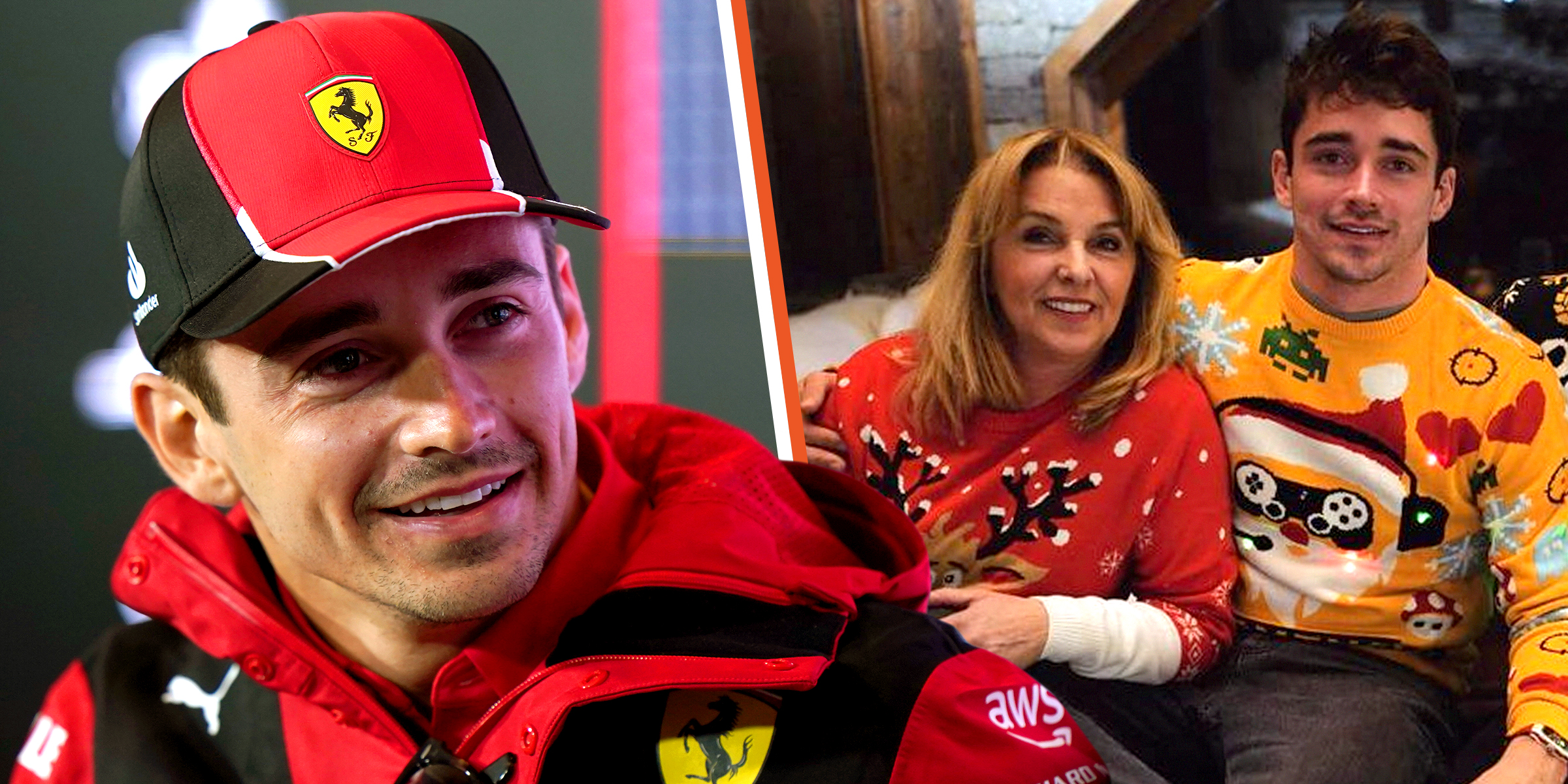 Charles Leclerc | Pascale Leclerc and Charles Leclerc | Source: Instagram/charles_leclerc | Getty Images