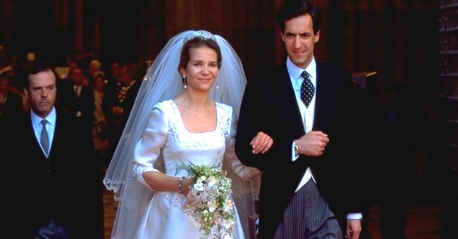 La Infanta Elena y Jaime Marichalar el día de su boda. │Foto: Getty Images