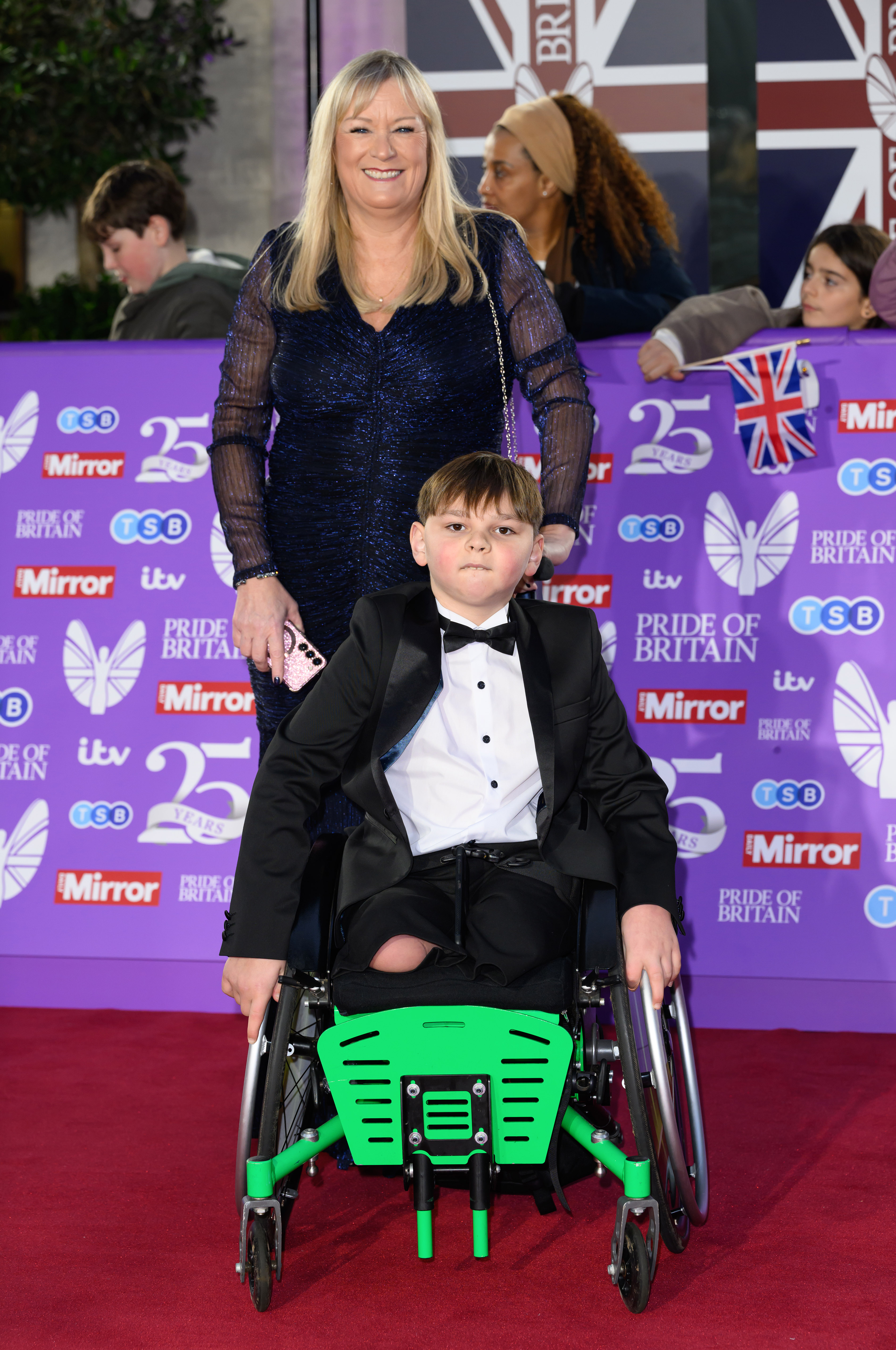 Paula and Tony Hudgell at The Pride of Britain Awards 2024 on 21 October in London, England. | Source: Getty Images