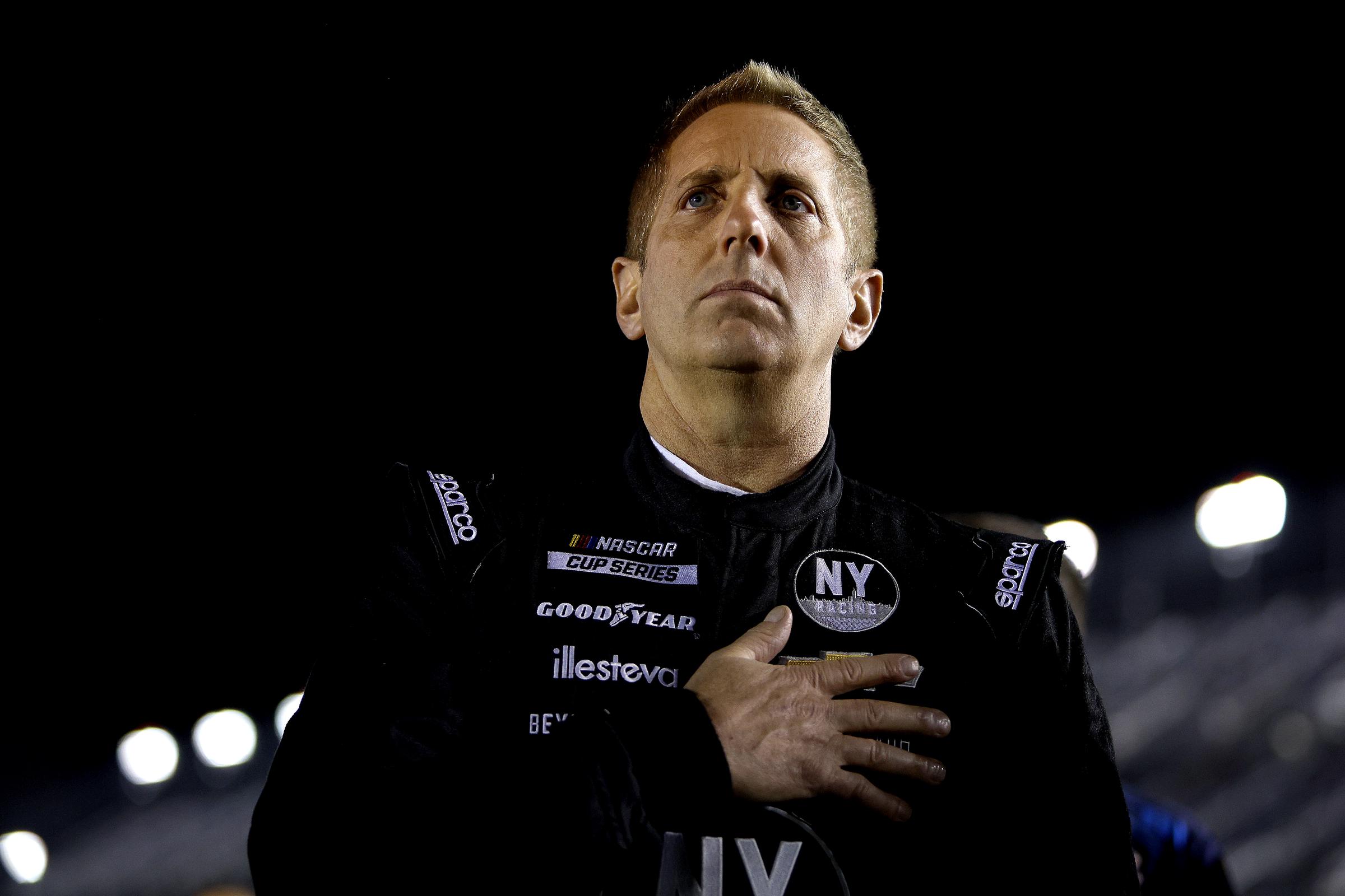 Greg Biffle stands on the grid before qualifying for the NASCAR Cup Series Daytona 500 at Daytona International Speedway on February 16, 2022 | Source: Getty Images
