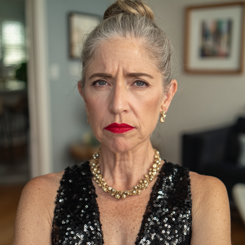 An upset older woman | Source: Midjourney