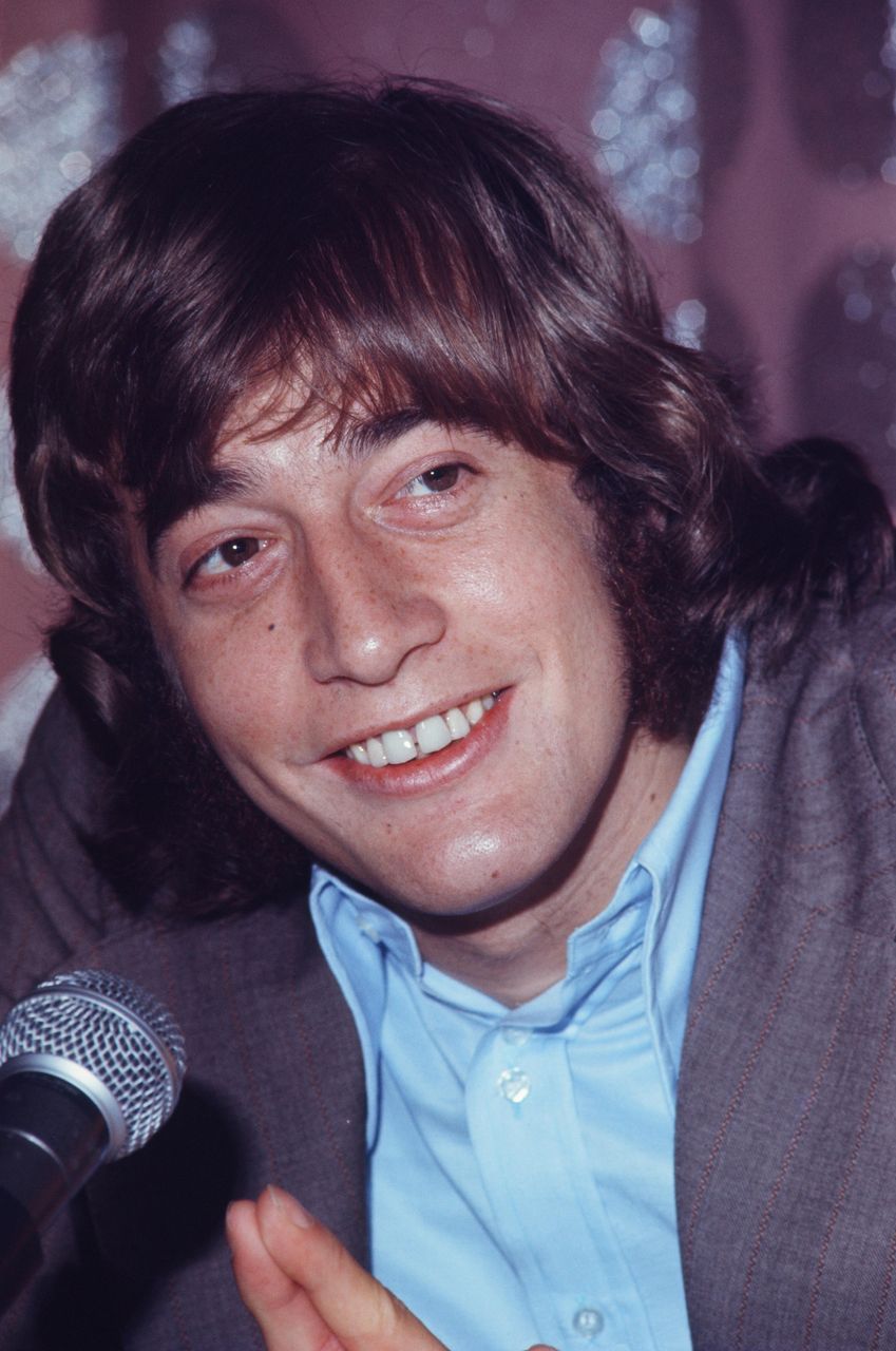 The Bee Gees Robin Gibb at press conference, Tokyo, March 1972. | Source: Getty Images