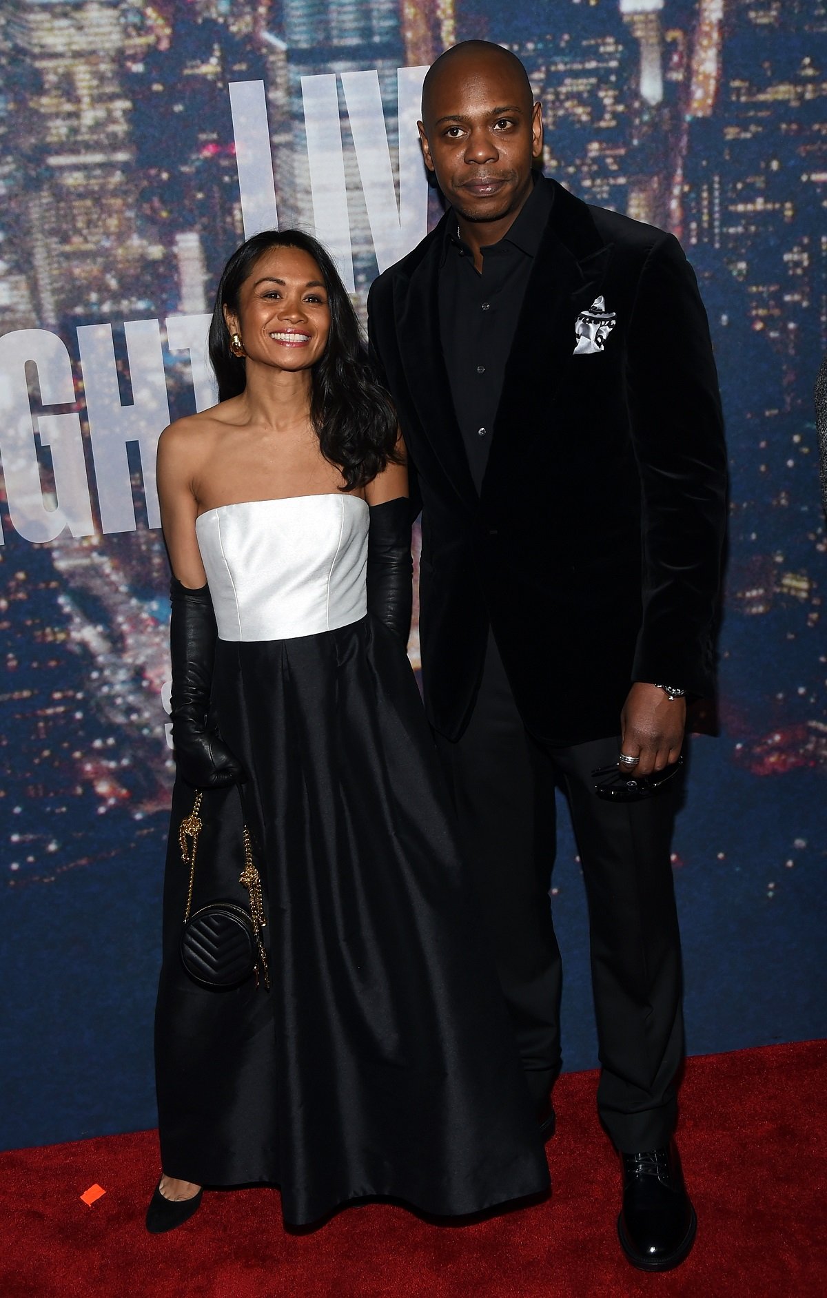 Dave and Elaine Chappelle on February 15, 2015, in New York City. | Source: Getty Images 