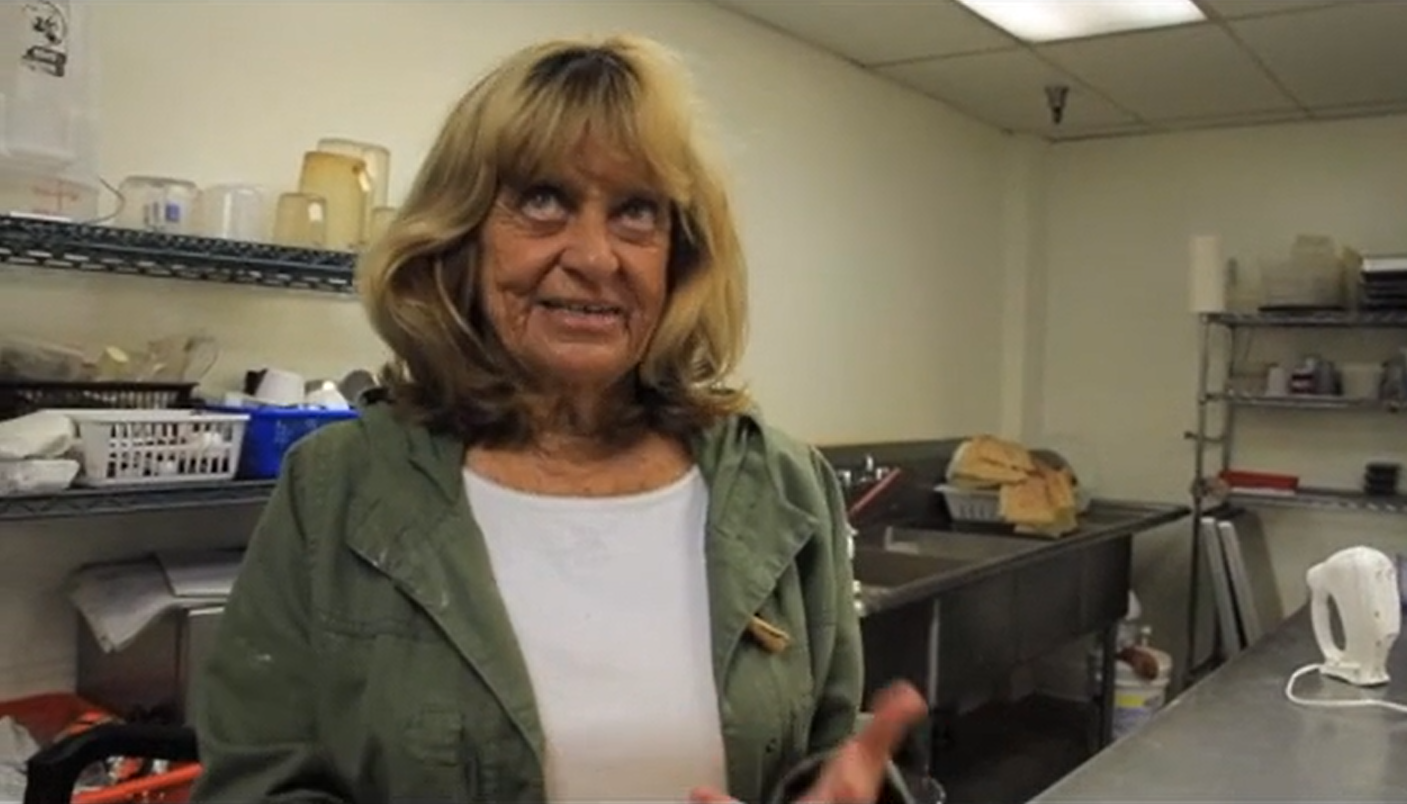 Screenshot of the actress in her bakery. | Source: Vimeo/daveshelton