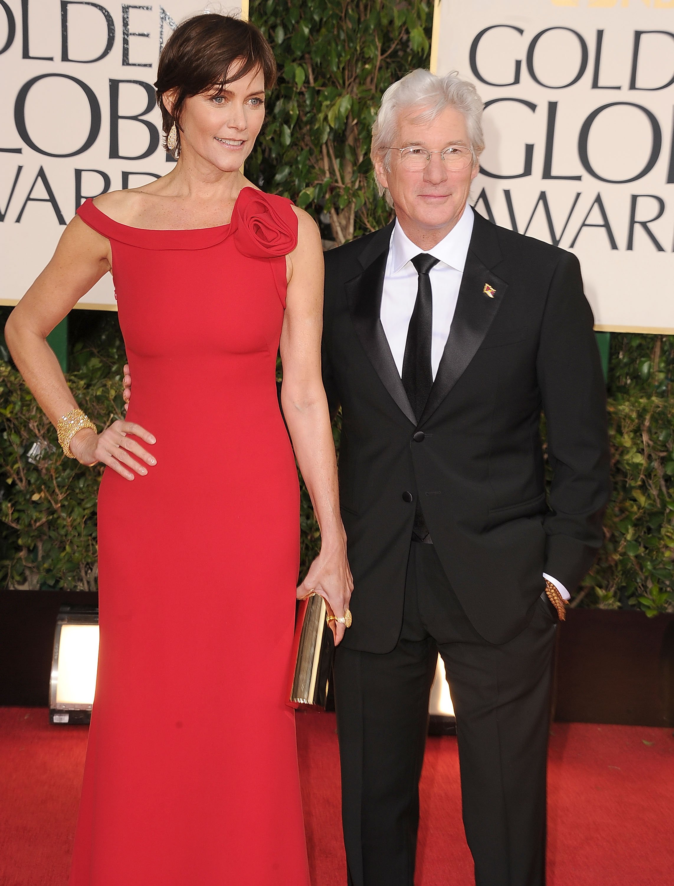 Carey Lowell and Richard Gere at the 70th Annual Golden Globe Awards on January 13, 2013, in Beverly Hills, California | Source: Getty Images
