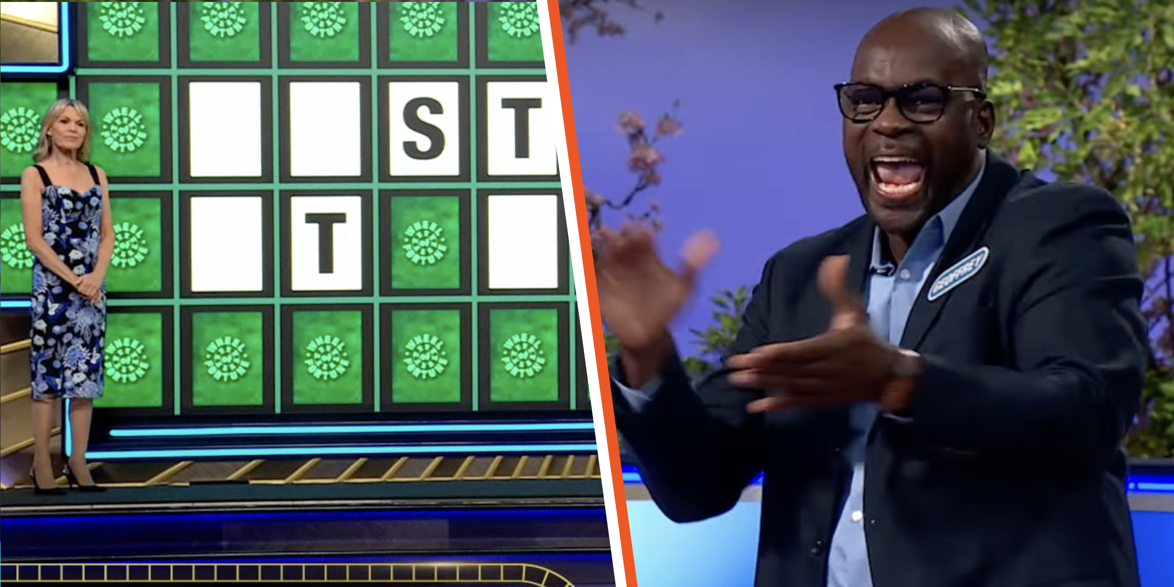 Vanna White | Geoffrey Smith | Source: YouTube.com/wheeloffortune