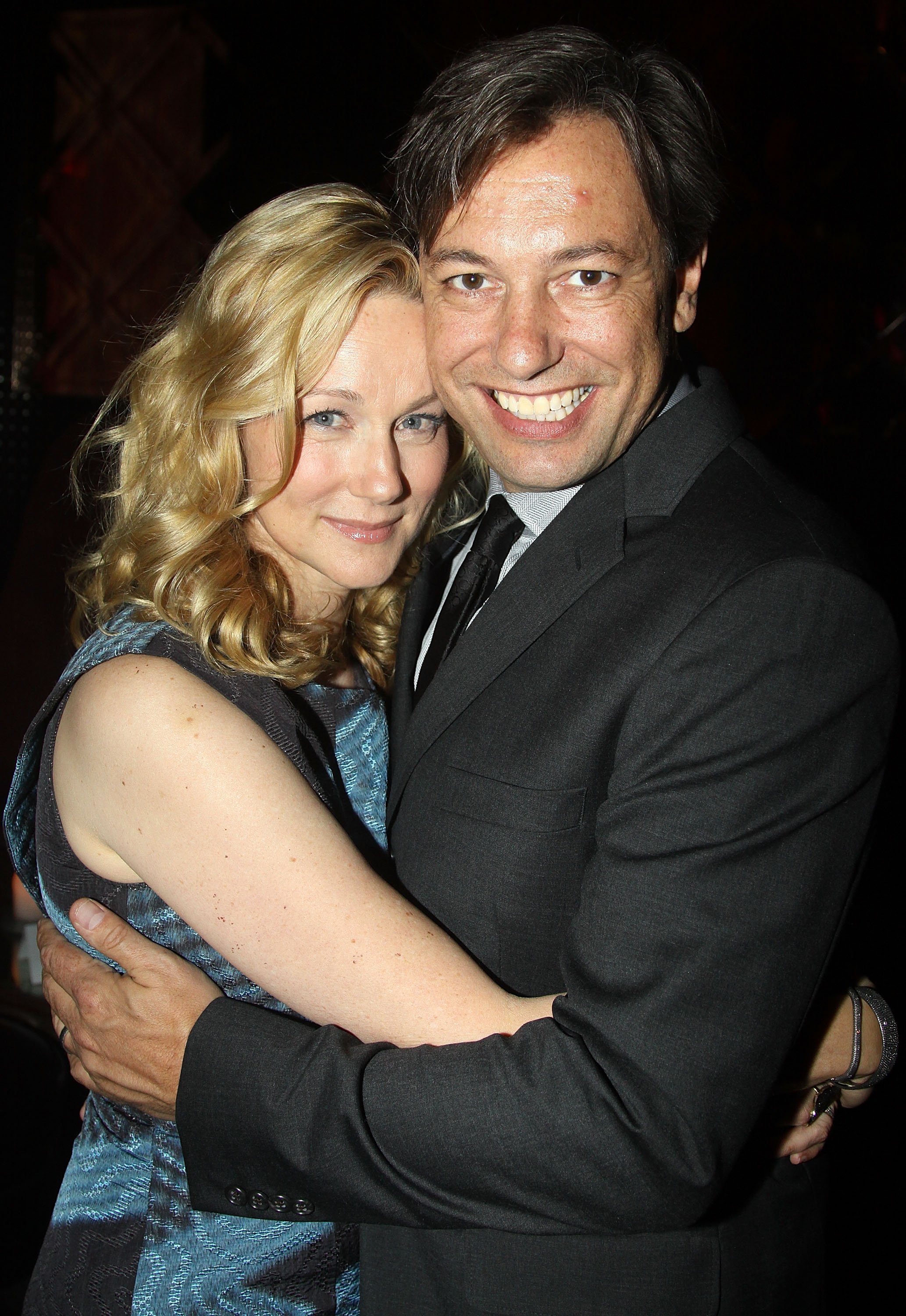 Laura Linney and Marc Schauer at the Opening Night after party for "Time Stands Still" on October 7, 2010, in New York. | Source: Getty Images