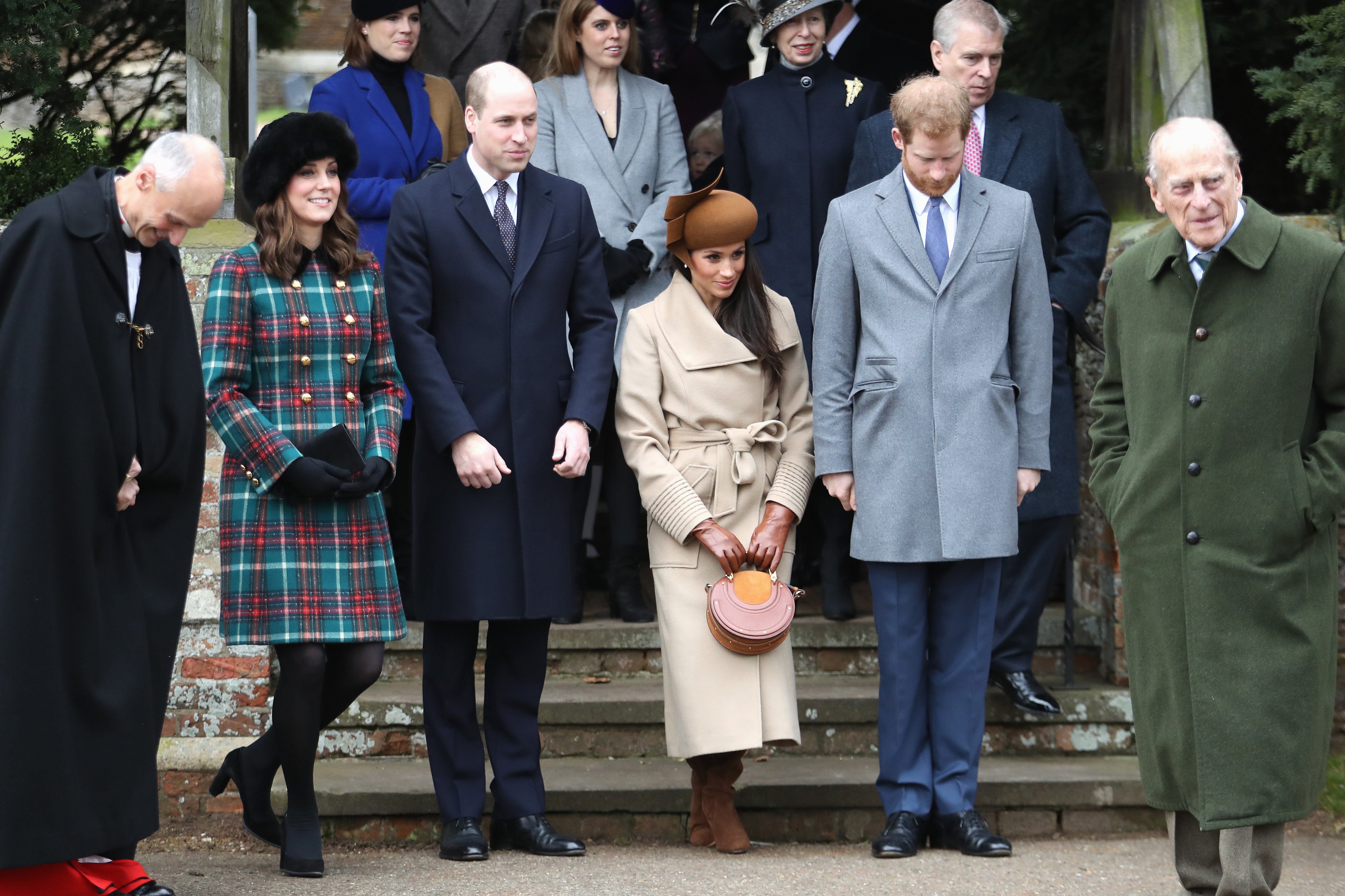 The Royal family attend Christmas Day Church service at Church of St Mary Magdalene on December 25, 2017 in King's Lynn, England. | Source: Getty Images.
