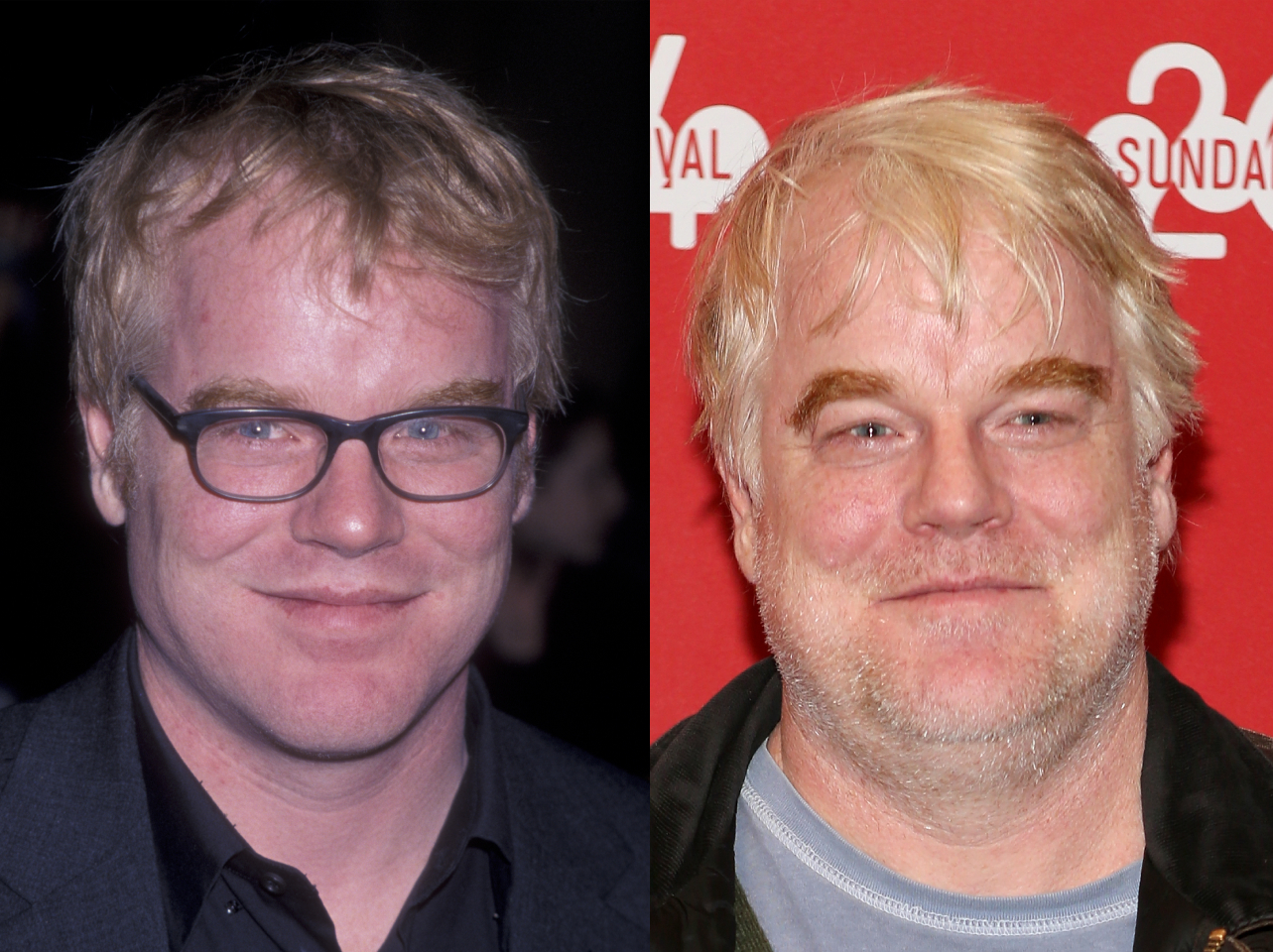 Philip Seymour Hoffman in 1999 | Philip Seymour Hoffman in 2014 | Source: Getty Images