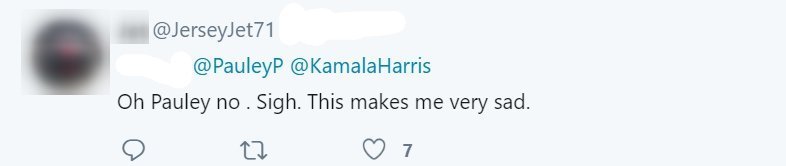 Screenshot of a fan's reply to Pauley Perrette's tweet. | https://twitter.com/PauleyP/