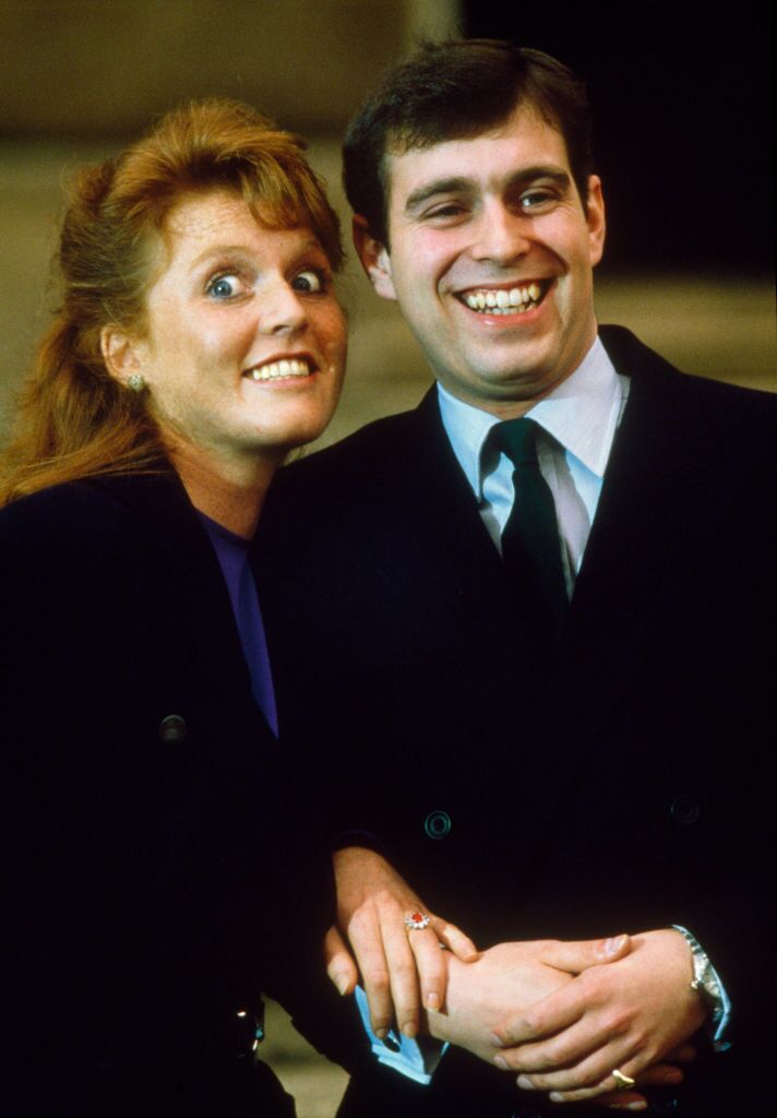 Prince Andrew, the Duke of York and Sarah Ferguson after they got engaged | Getty Images/ Global Images Ukrain