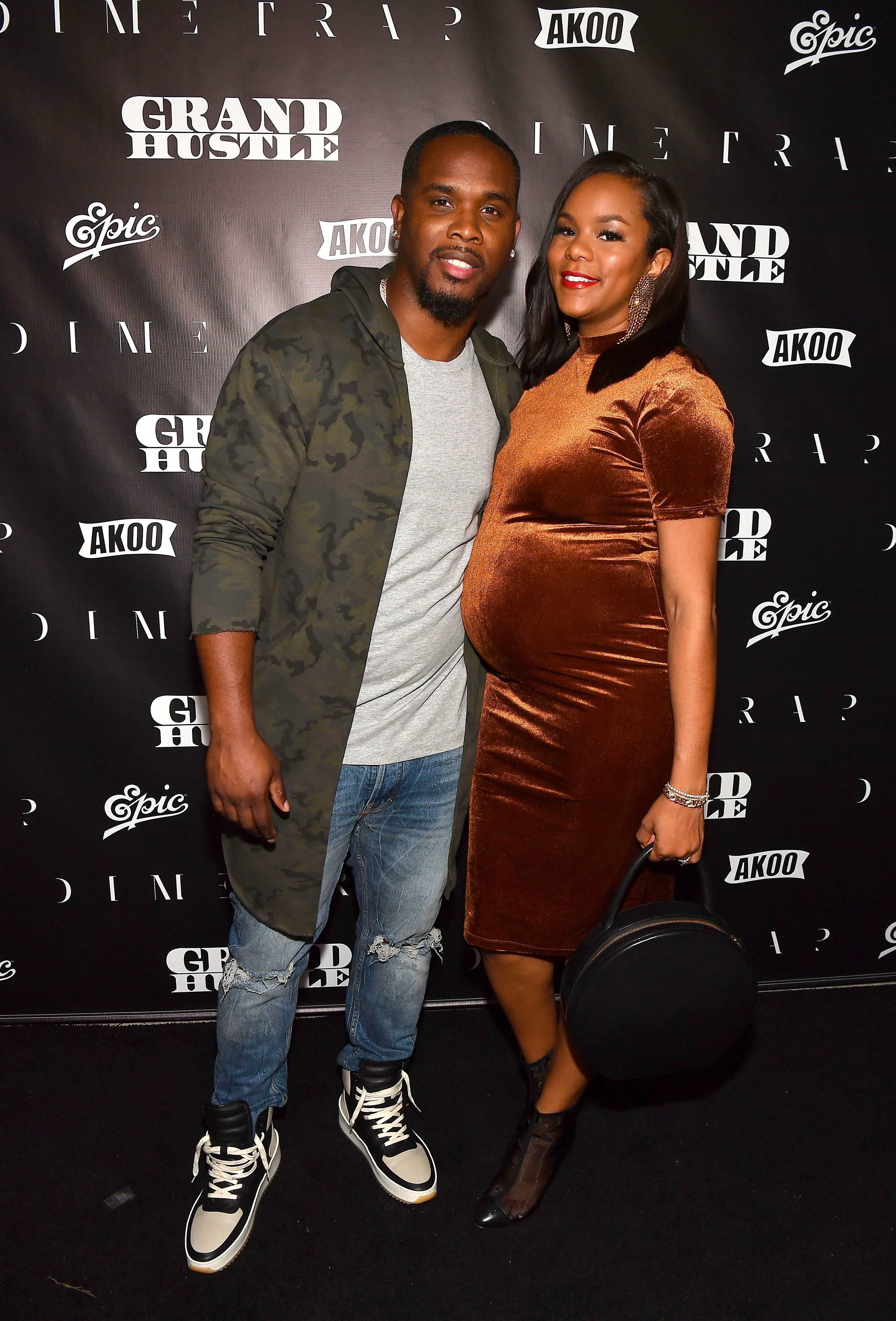 LeToya Luckett and husband Tommicus Walker at the "Grand Hussle" premier in 2018/ Source: Getty Images