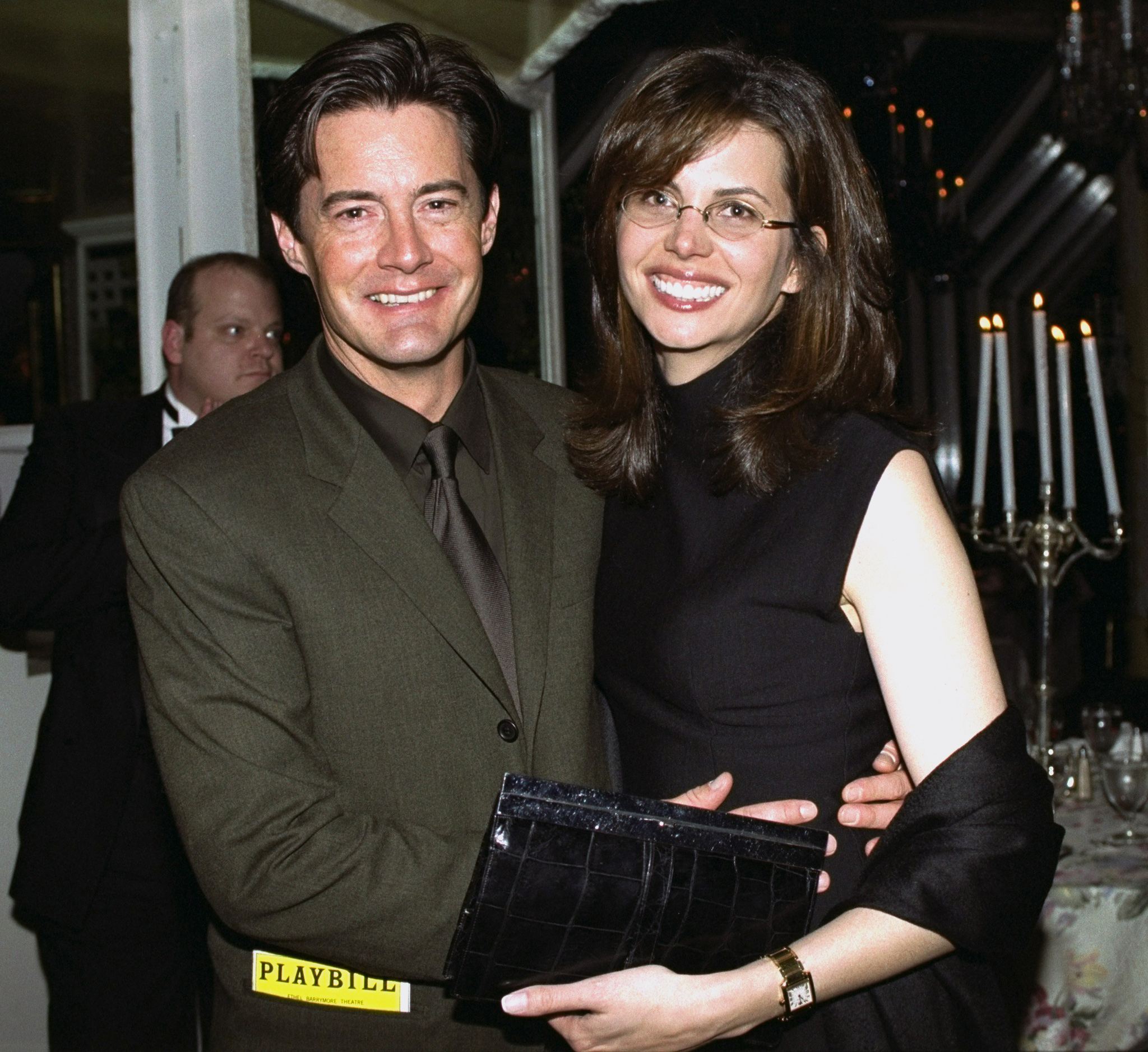Kyle MacLachlan and Desiree Gruber at opening party for the play "The Real Thing." | Source: Getty Images