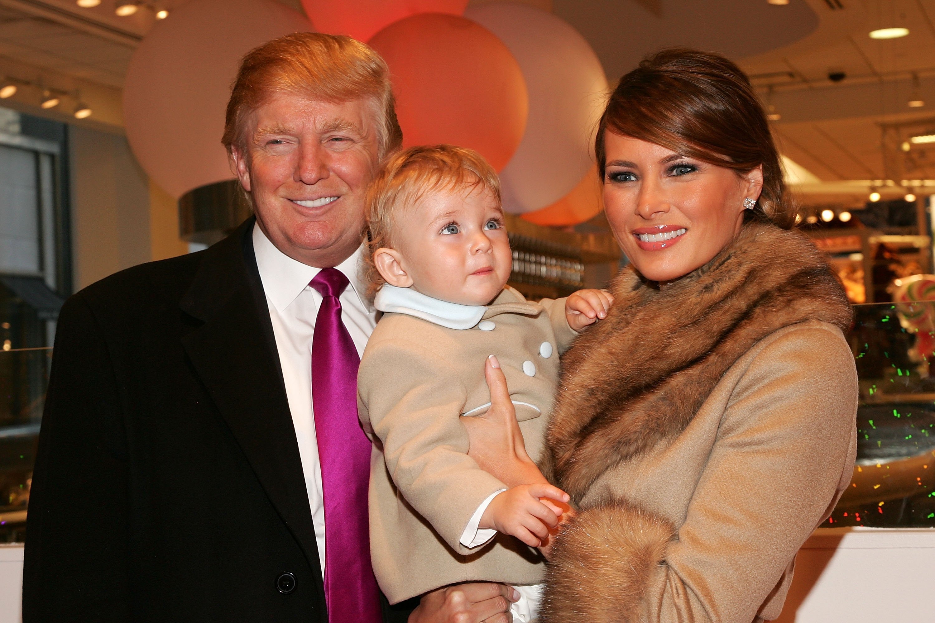 Donald Trump, Melania Trump and their son Barron at the Society of Memorial Sloan-Kettering Cancer Center's 16th Annual Bunny Hop March 13, 2007 | Photo: GettyImages