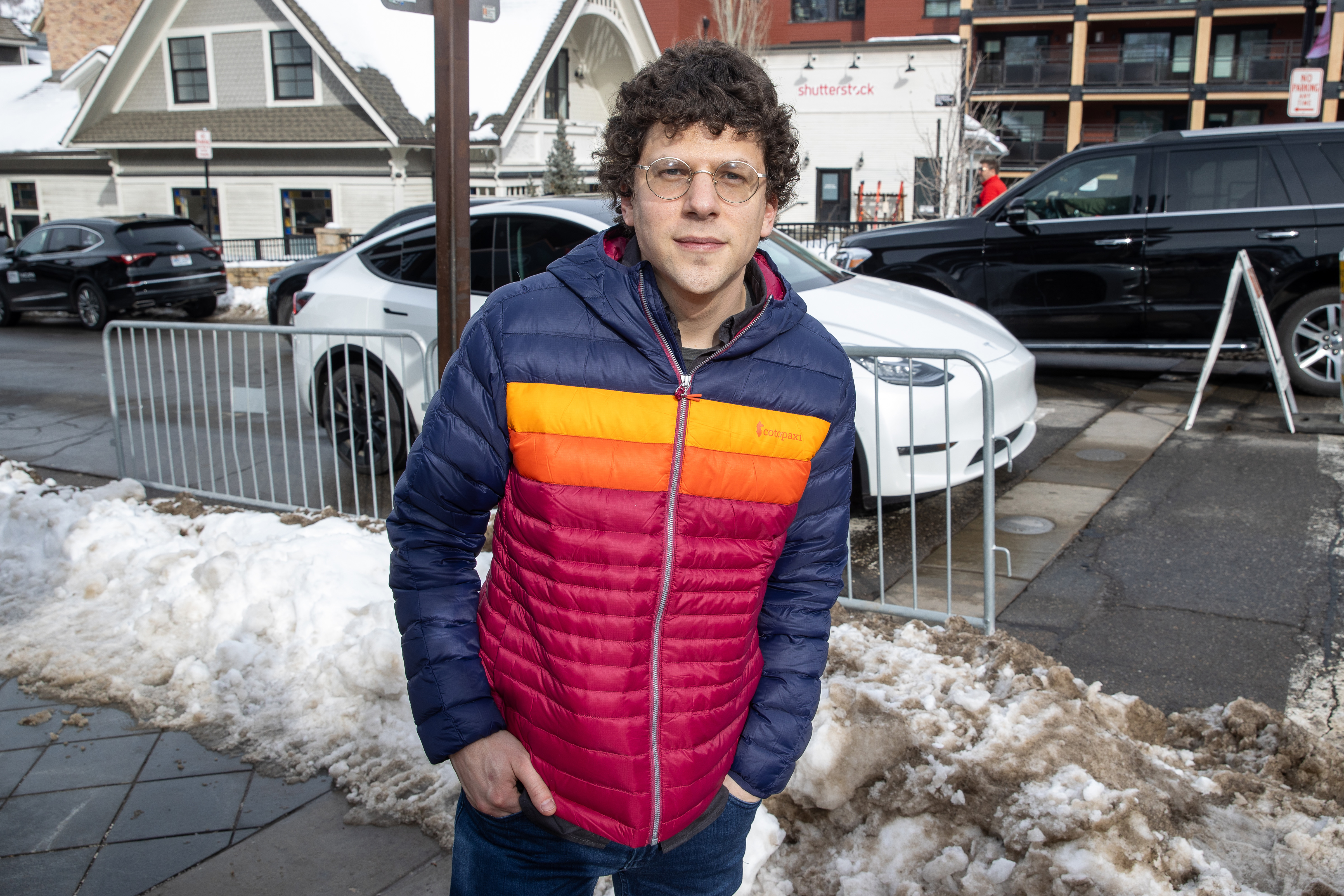 Jesse Eisenberg spotted during the Sundance Film Festival in Park City, Utah on January 19, 2024. | Source: Getty Images