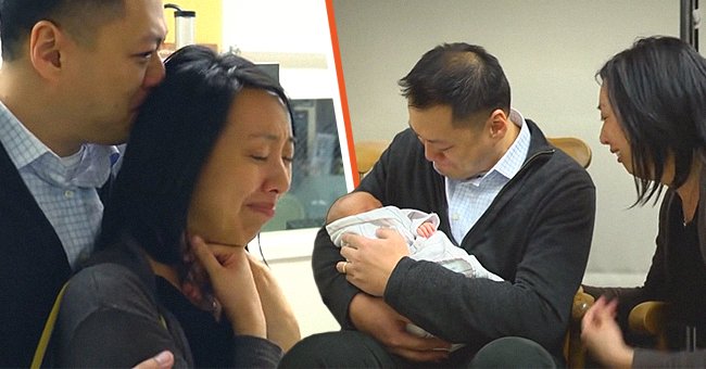 The heart-touching moments when the Chen family held their son in the hospital. | Photo: YouTube.com/The Austin Stone