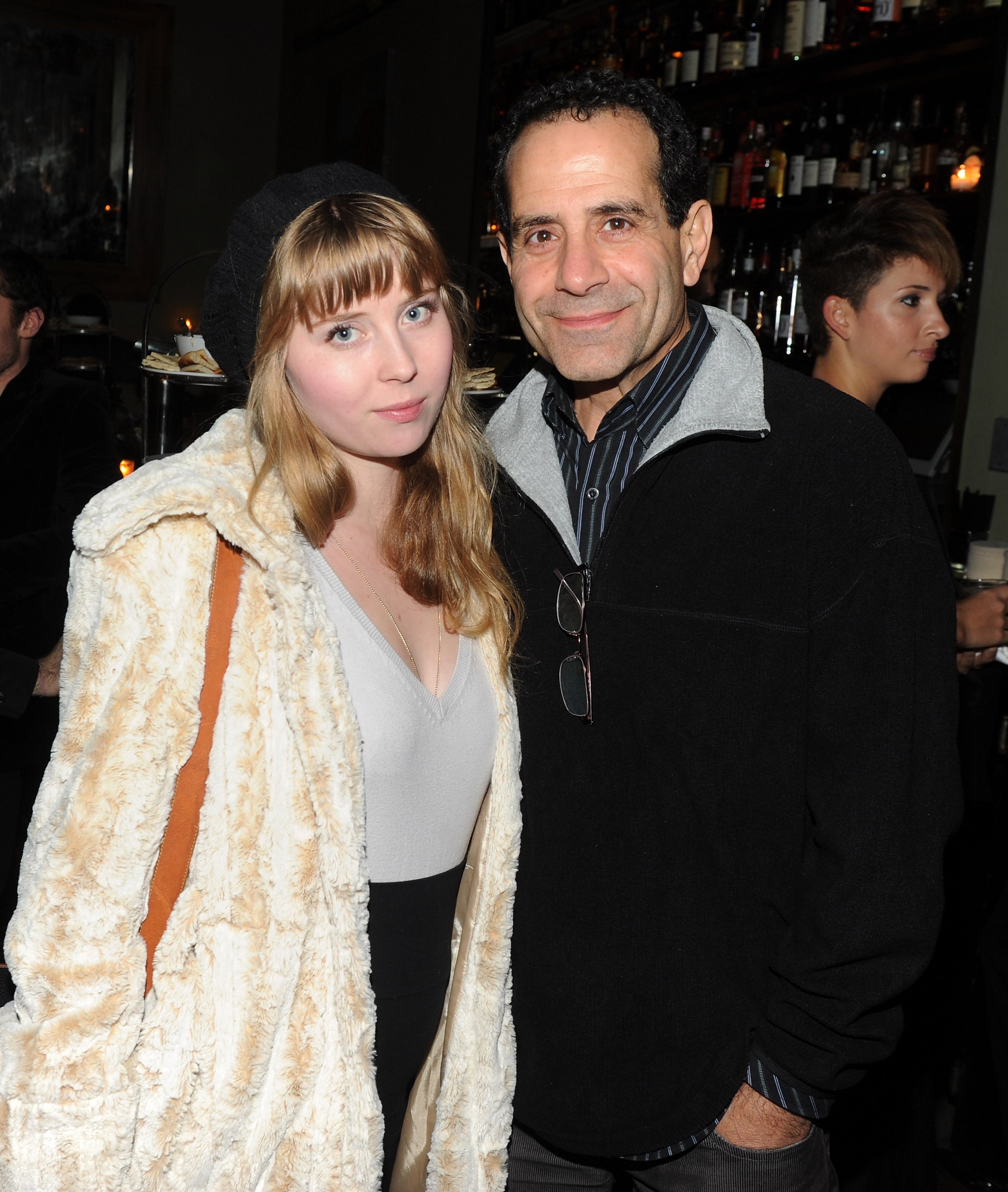 Josie Lynn Adams and father actor Tony Shalhoub attend the after party for the Cinema Society & Sony Pictures Classics screening of "Made In Dagenham" at the Soho Grand Hotel on November 14, 2010 in New York City. Photo: Getty Images