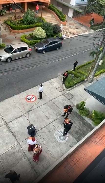 Grupo de Mariachis tocando en la calle, en Bucaramanga. | Foto: Captura de pantalla de Instagram/ Baezdijo