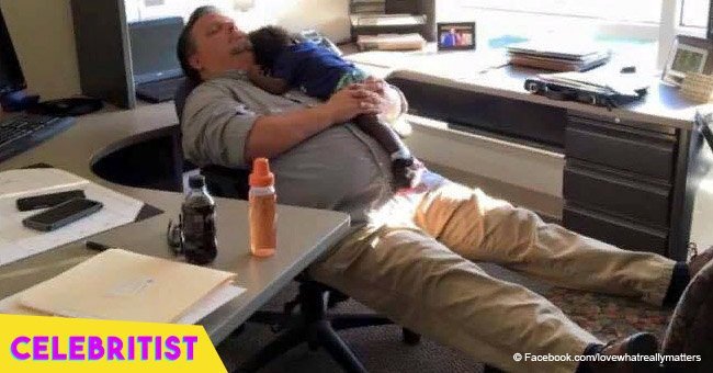 Wife floored at what she caught child welfare social worker husband doing in his office