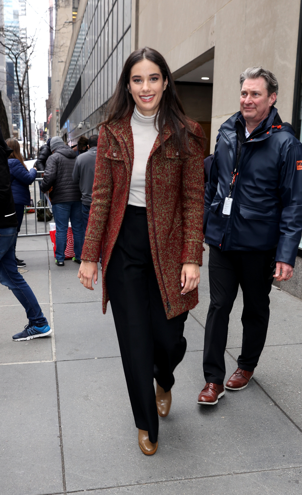 Ella Bleu Travolta is seen leaving the "Today Show" on February 23, 2023 in New York | Source: Getty Images