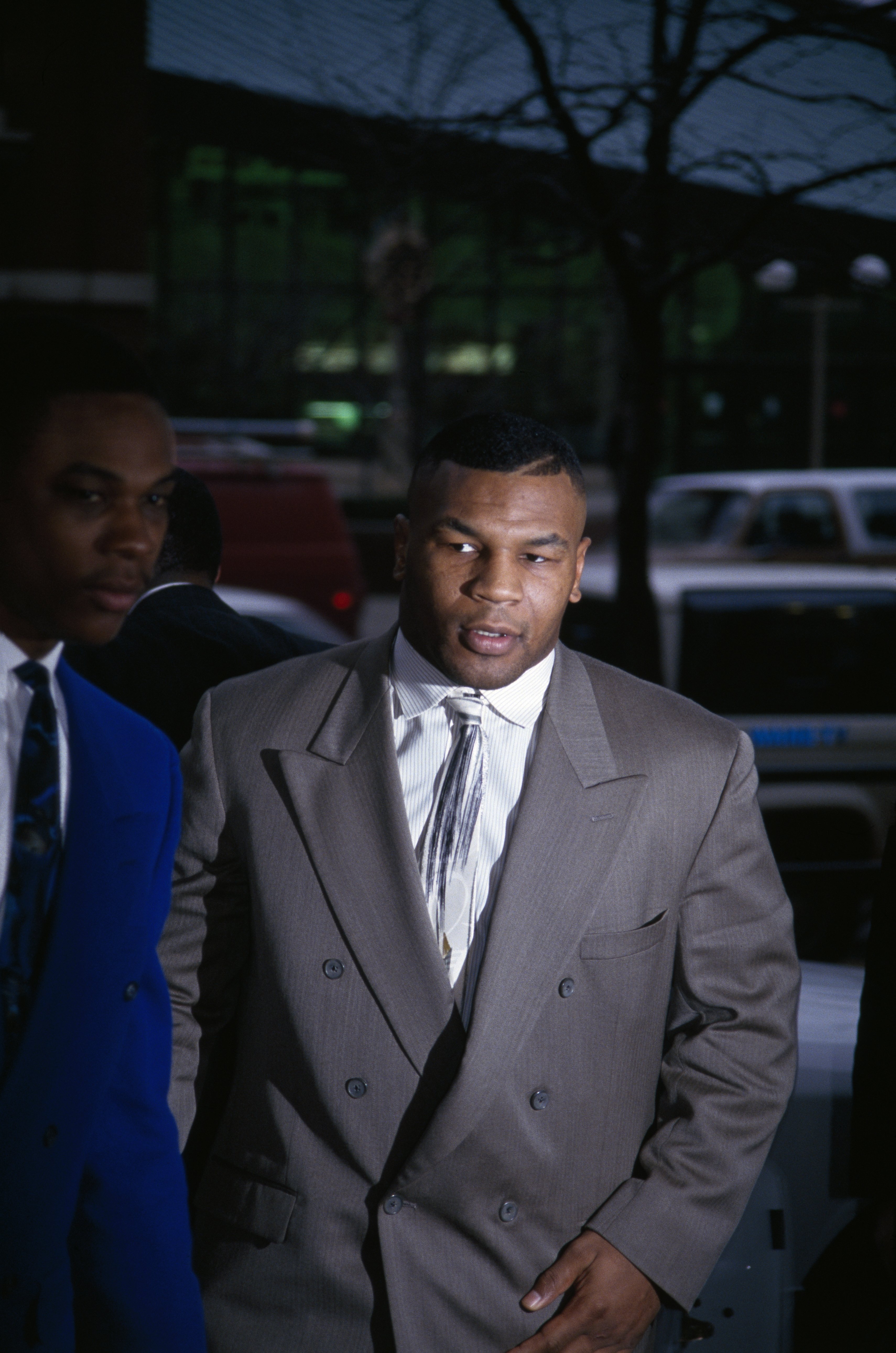  Mike Tyson arriving at the Marion County Courthouse in February 1992. | Source: Getty Images