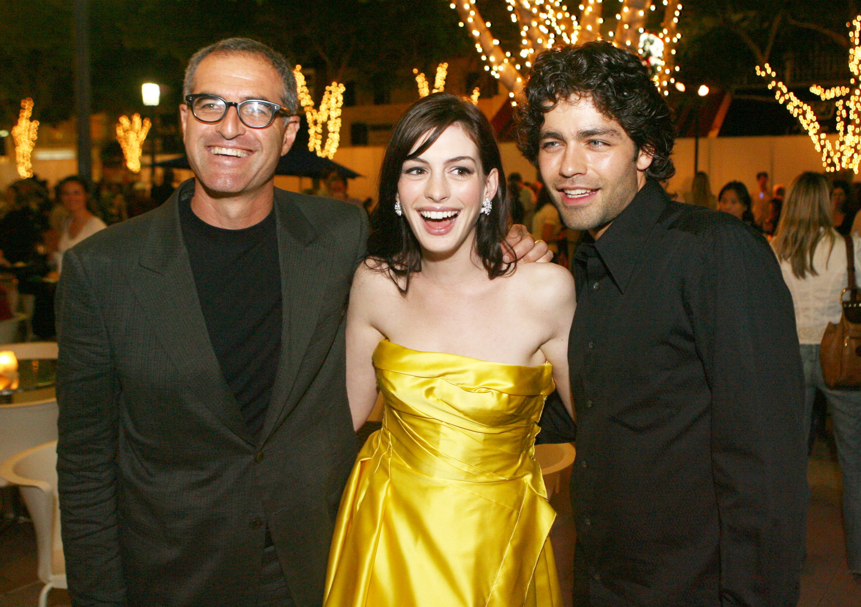David Frankel and actors Anne Hathaway and Adrian Grenier on June 22, 2006 in Los Angeles, California | Source: Getty Images