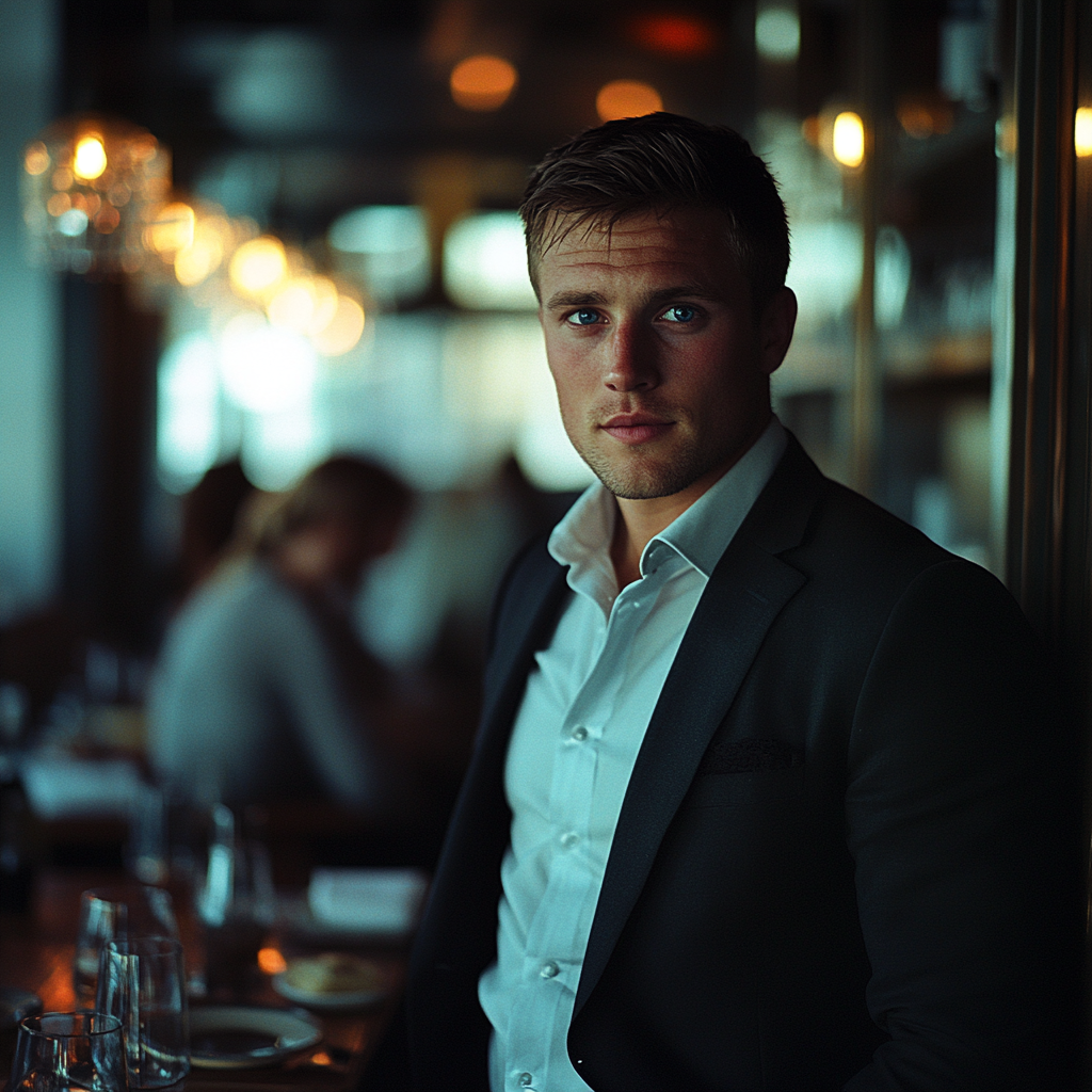 A well-dressed man at a restaurant | Source: Midjourney