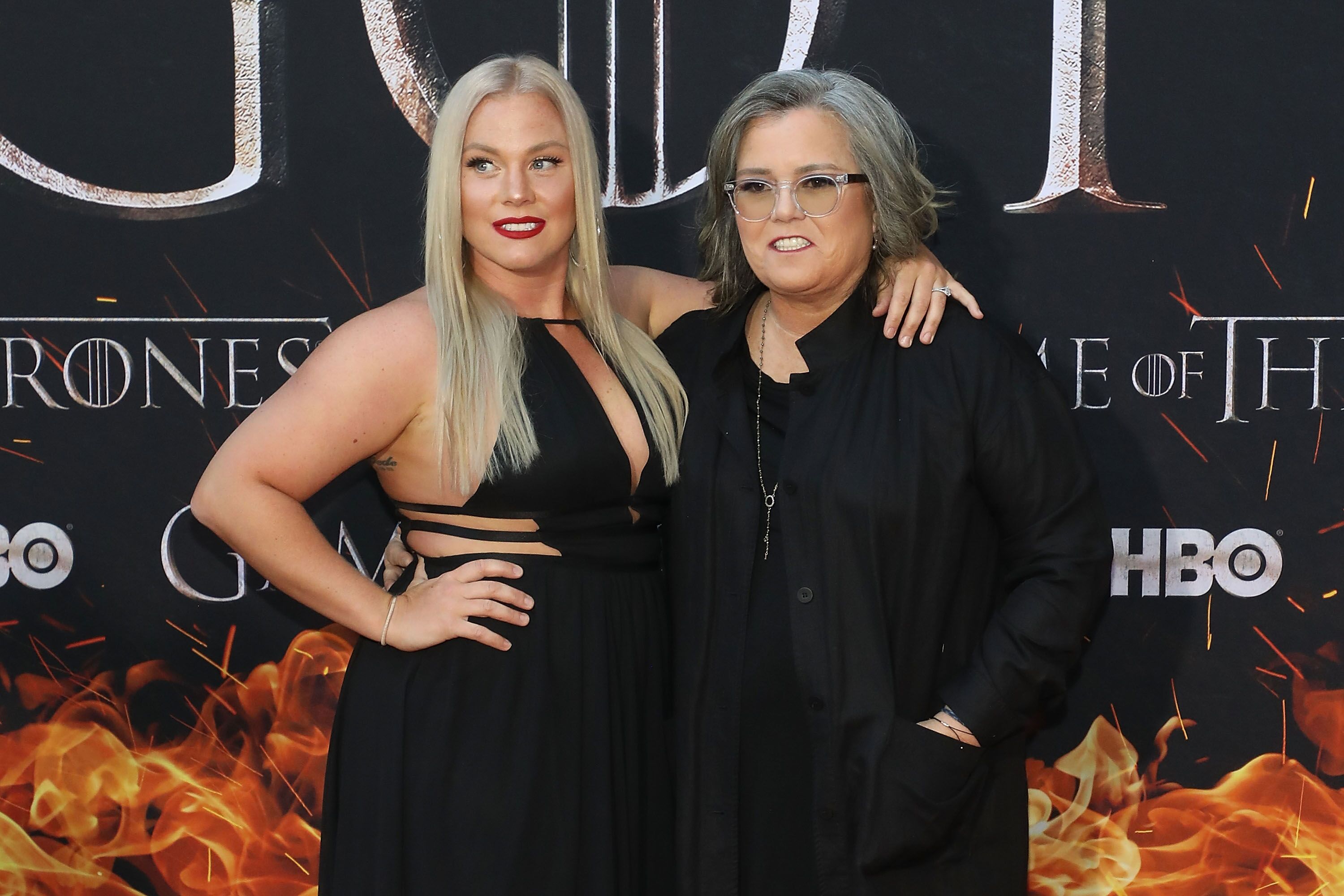 Elizabeth Rooney and Rosie O'Donnell the Season 8 premiere of "Game of Thrones." | Source: Getty Images