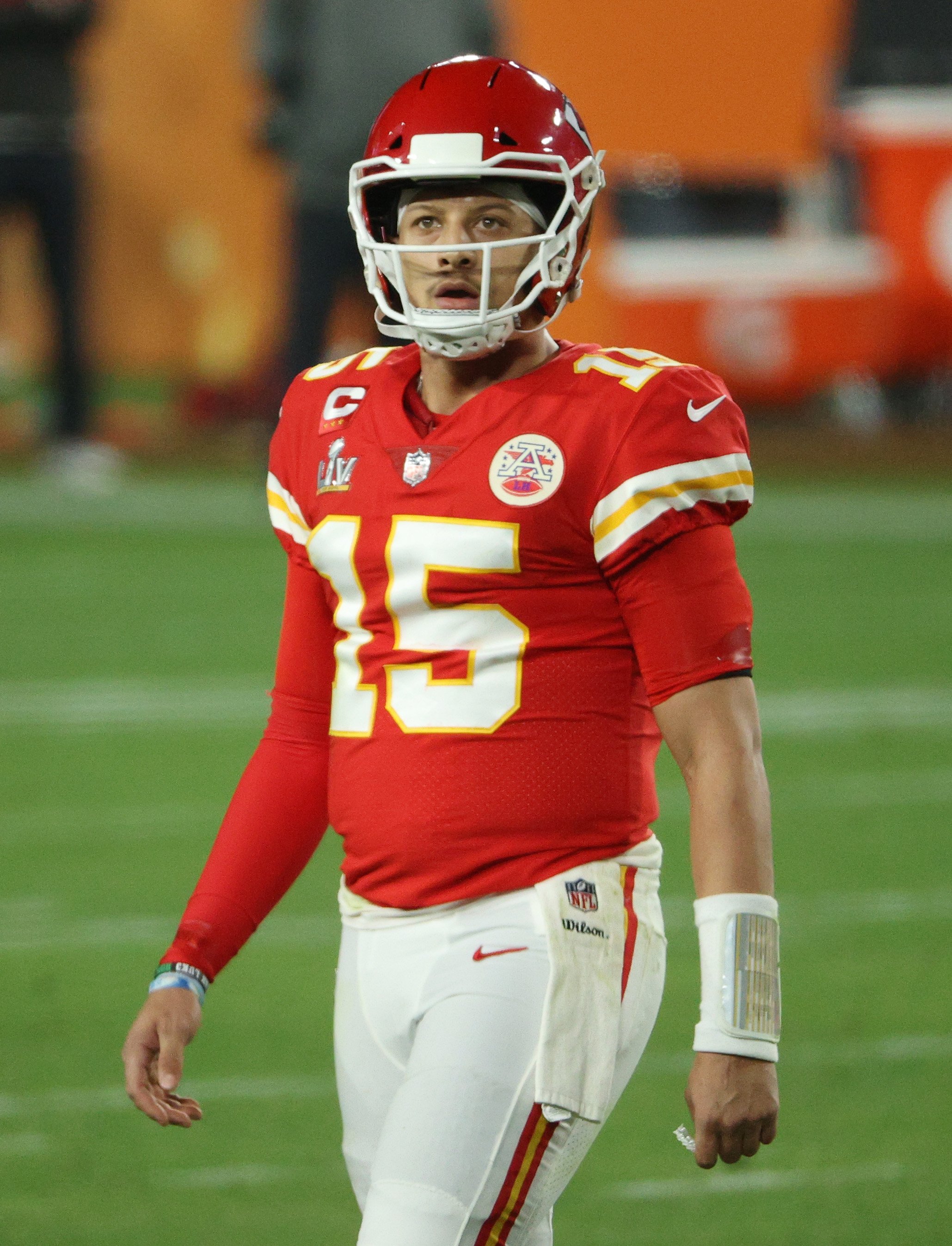 Patrick Mahomes and the Kansas City Chiefs lost 31-9 to the Tampa Bay Buccaneers in the Super Bowl LV, February, 2021. | Photo: Getty Images. 